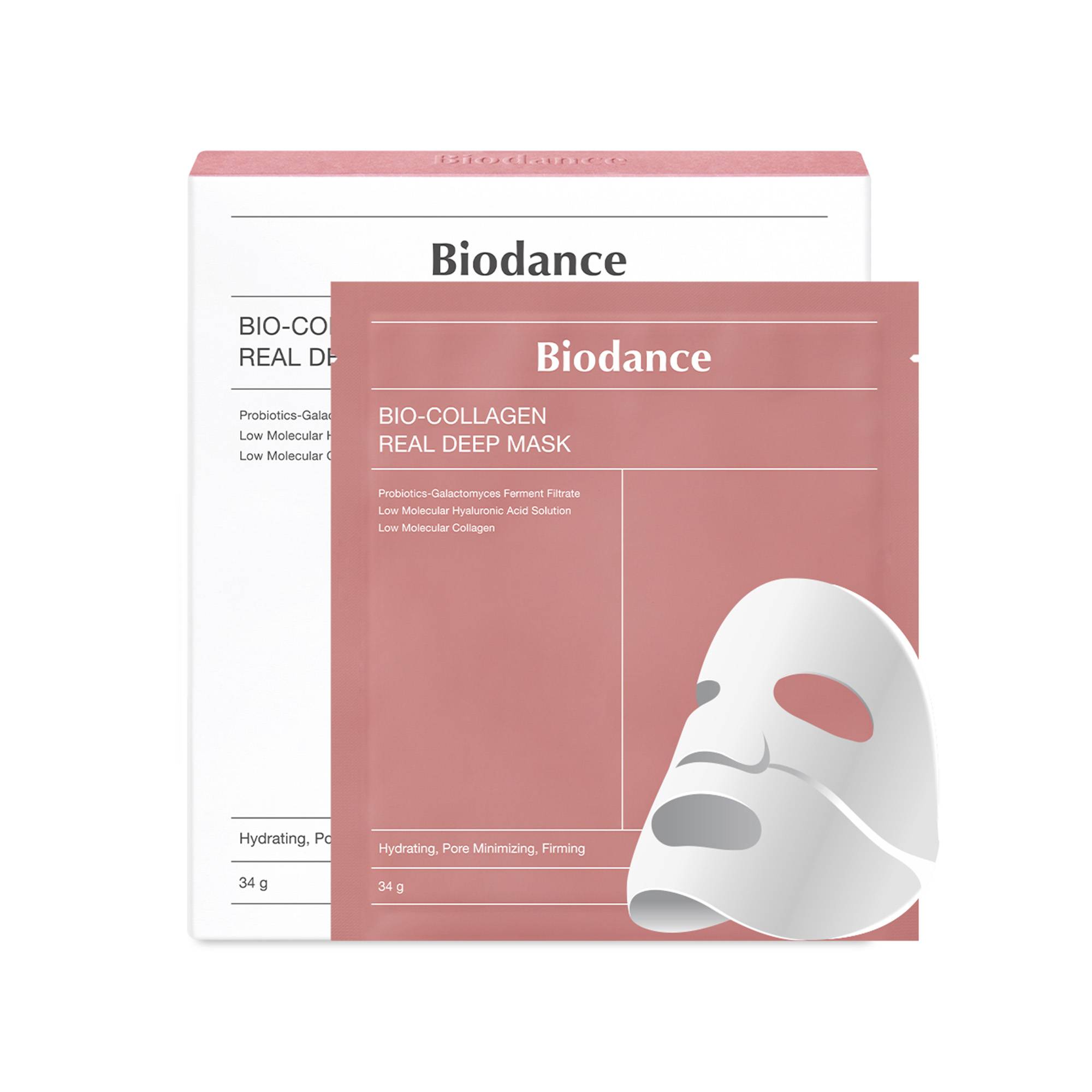 Masque visage Bio Collagen Real Deep – hydratation, pores, élasticité de la marque Biodance Contenance 34g - 1