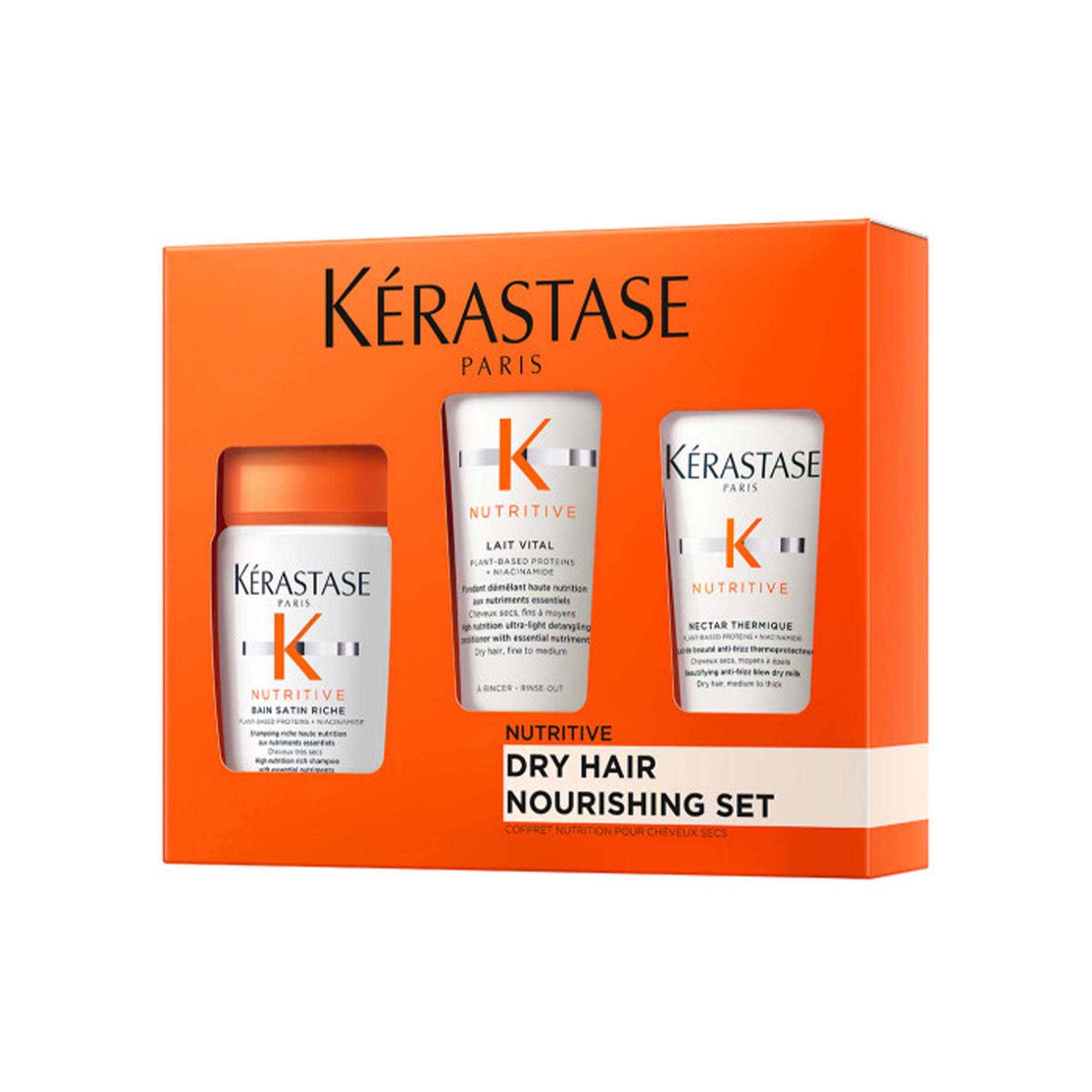 Coffret cheveux secs Nutritive – hydratation, nutrition, protection thermique de la marque Kerastase - 1