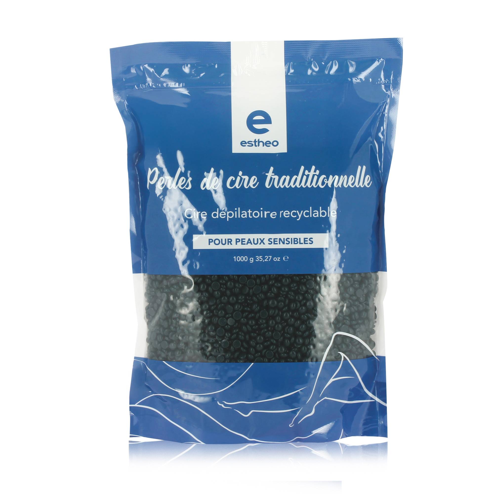 Cire gouttelette traditionnelle Azulène de la marque Estheo Contenance 1000g - 1