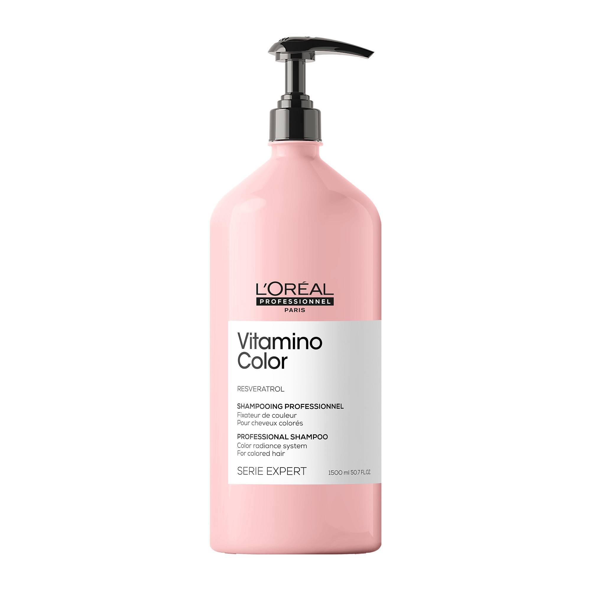Shampoing cheveux colorés Vitamino Color de la marque L'Oréal Professionnel Contenance 1500ml - 1