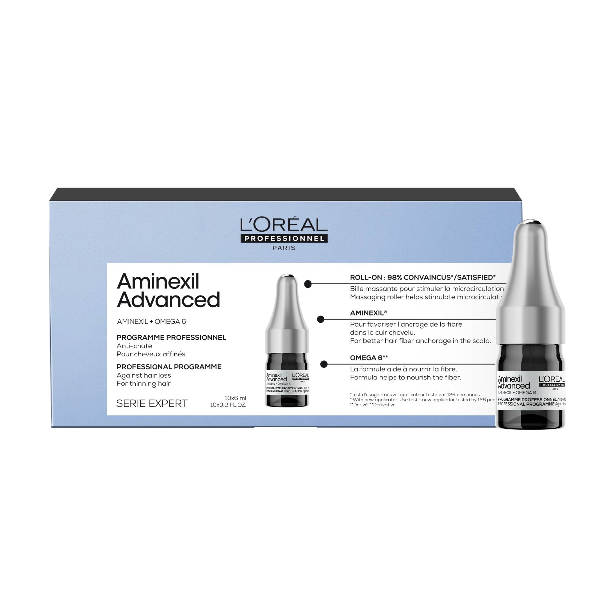 Activateur anti-chute Aminexil Advanced – densité, ancrage, efficacité prouvée de la marque L'Oréal Professionnel Contenance 60ml - 1