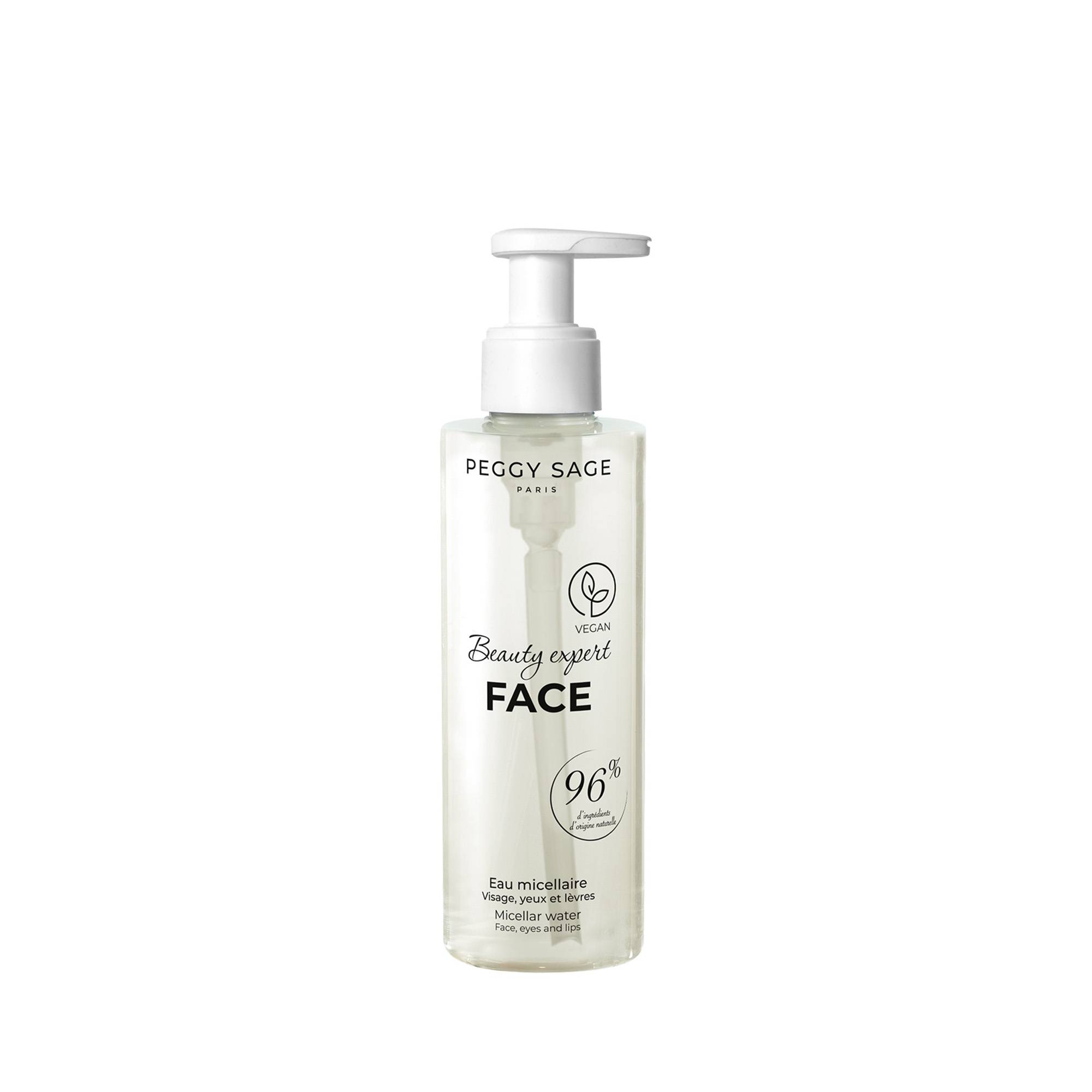 Eau micellaire visage yeux lèvres – douceur, fraîcheur, confort de la marque Peggy Sage Contenance 200ml - 1