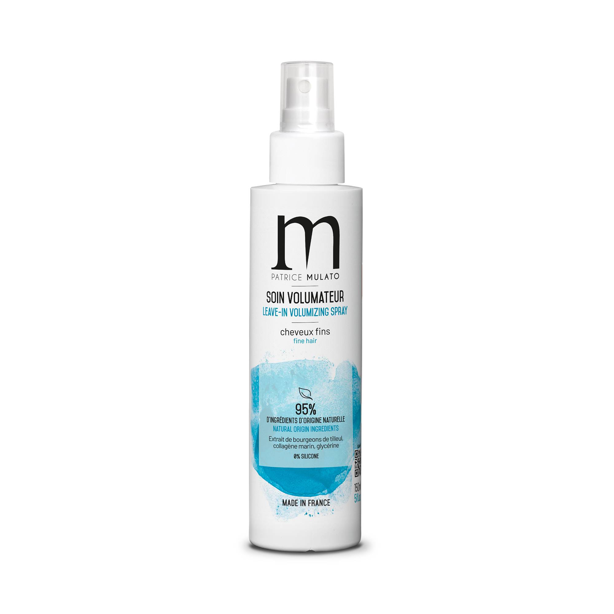 Soin volumateur sans rinçage cheveux fins de la marque Mulato Contenance 150ml - 1