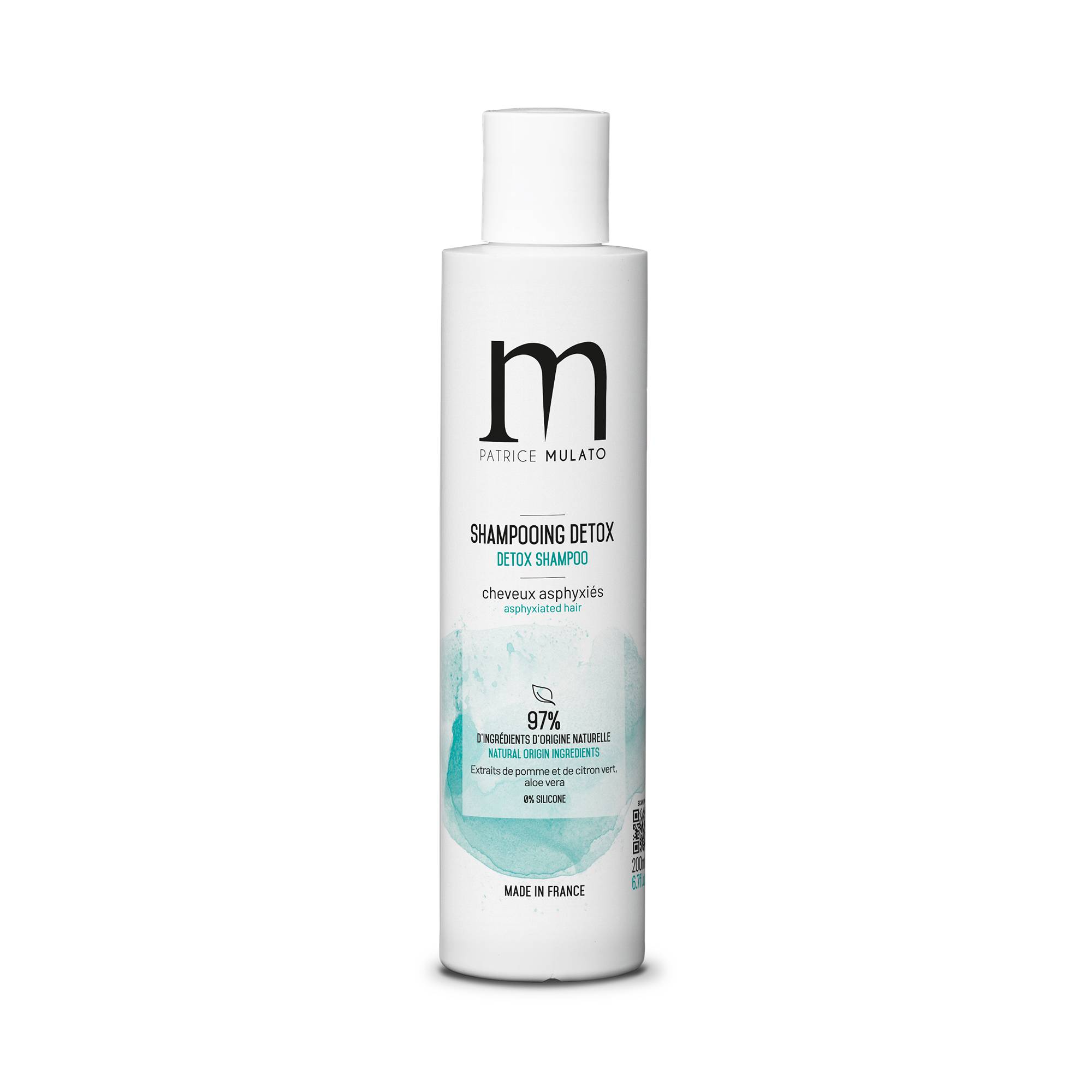 Shampooing traitant detox cheveux asphyxies de la marque Mulato Contenance 200ml - 1