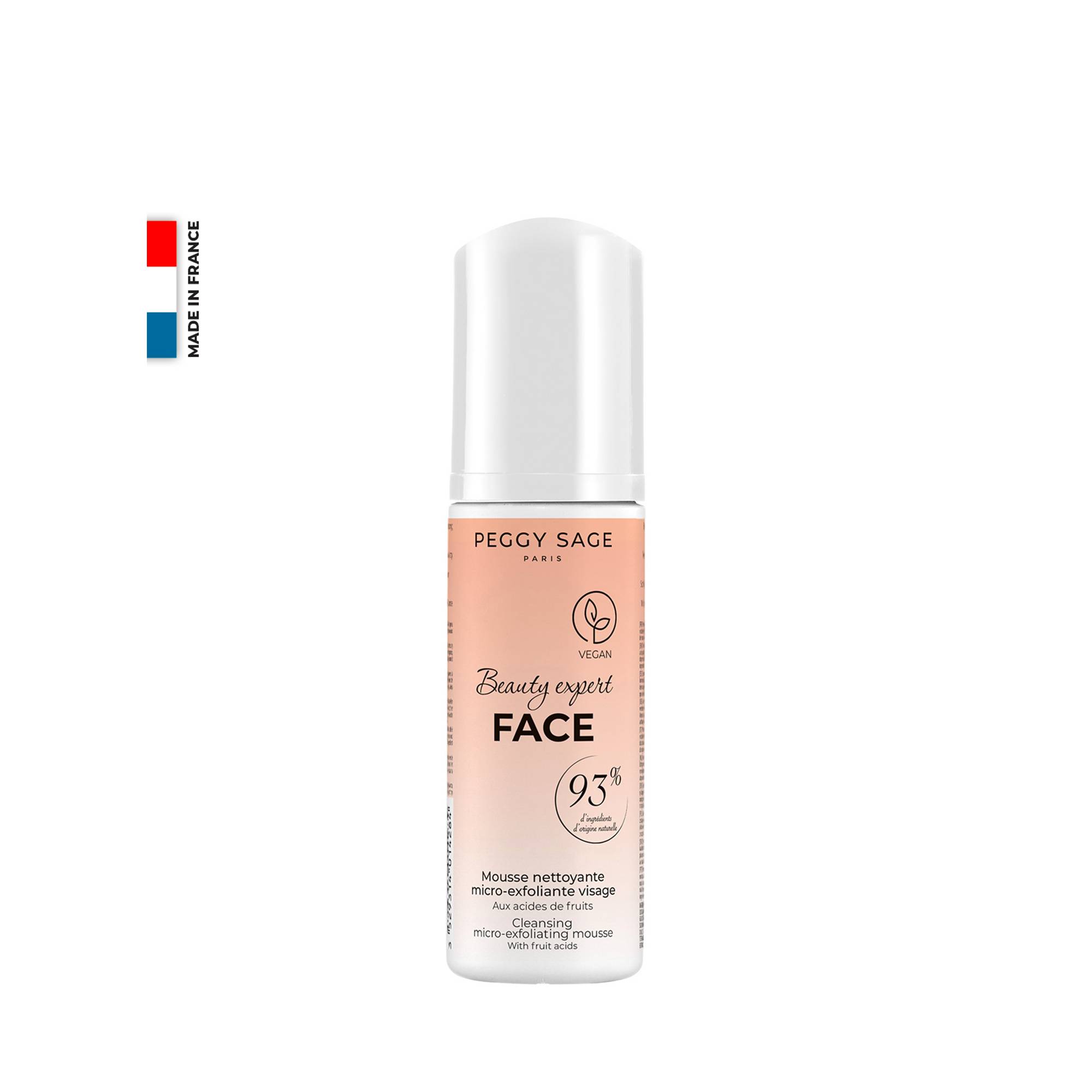 Mousse nettoyante micro-exfoliante visage Beauty Expert FACE de la marque Peggy Sage Contenance 150ml - 1