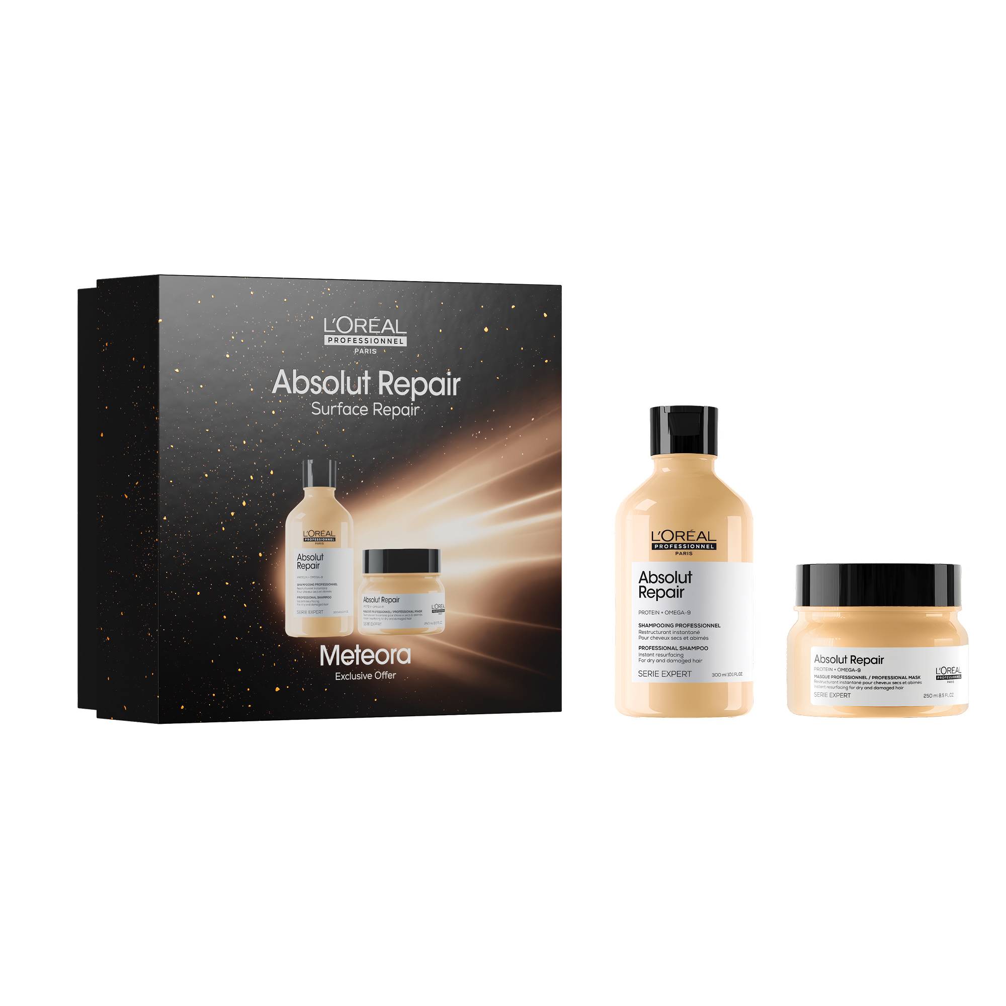Coffret duo Absolut Repair shampoing & masque - cheveux sec et abîmés de la marque L'Oréal Professionnel Contenance 550ml - 1