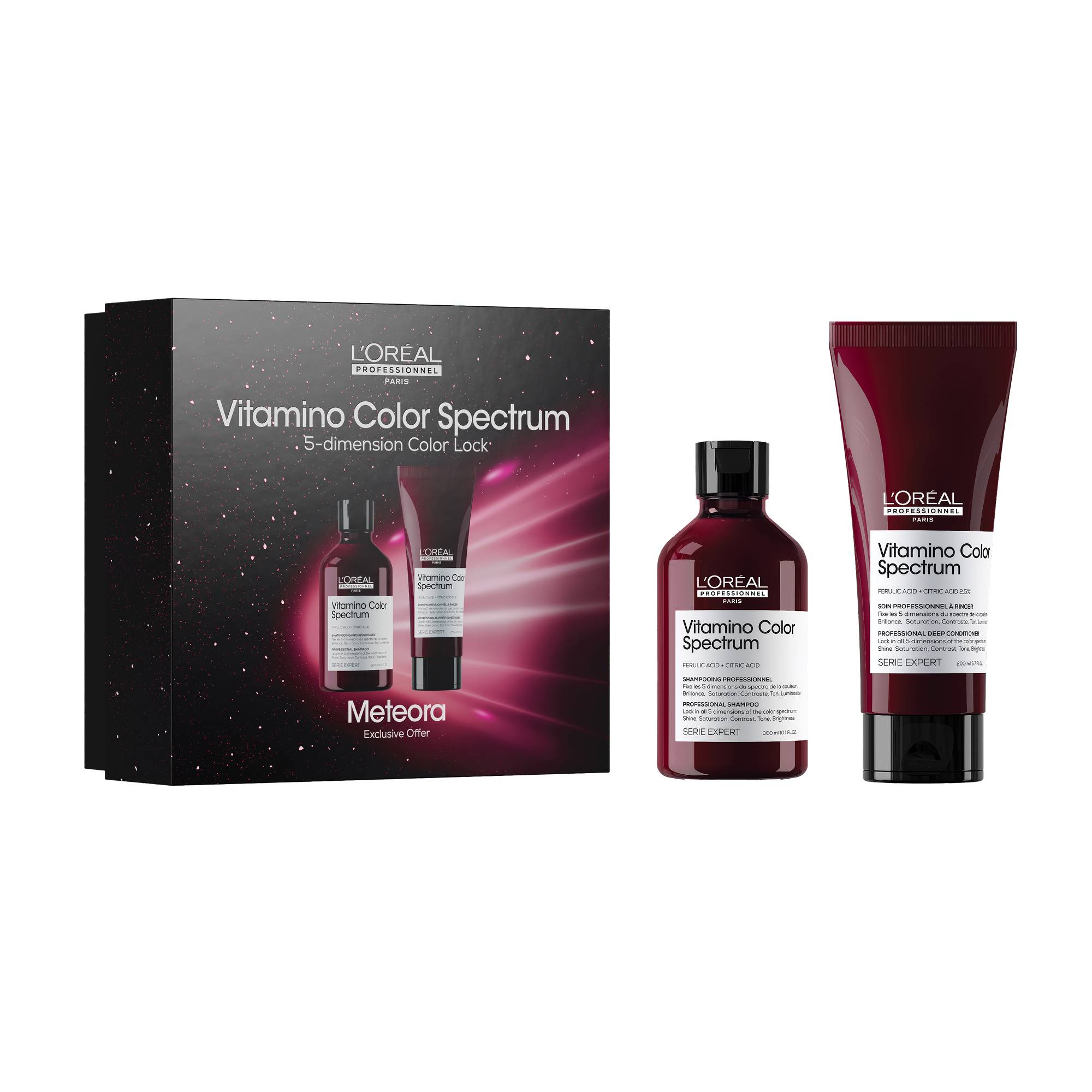 Coffret duo Vitamino Color Spectrum shampoing & soin - protection couleur de la marque L'Oréal Professionnel Contenance 550ml - 1
