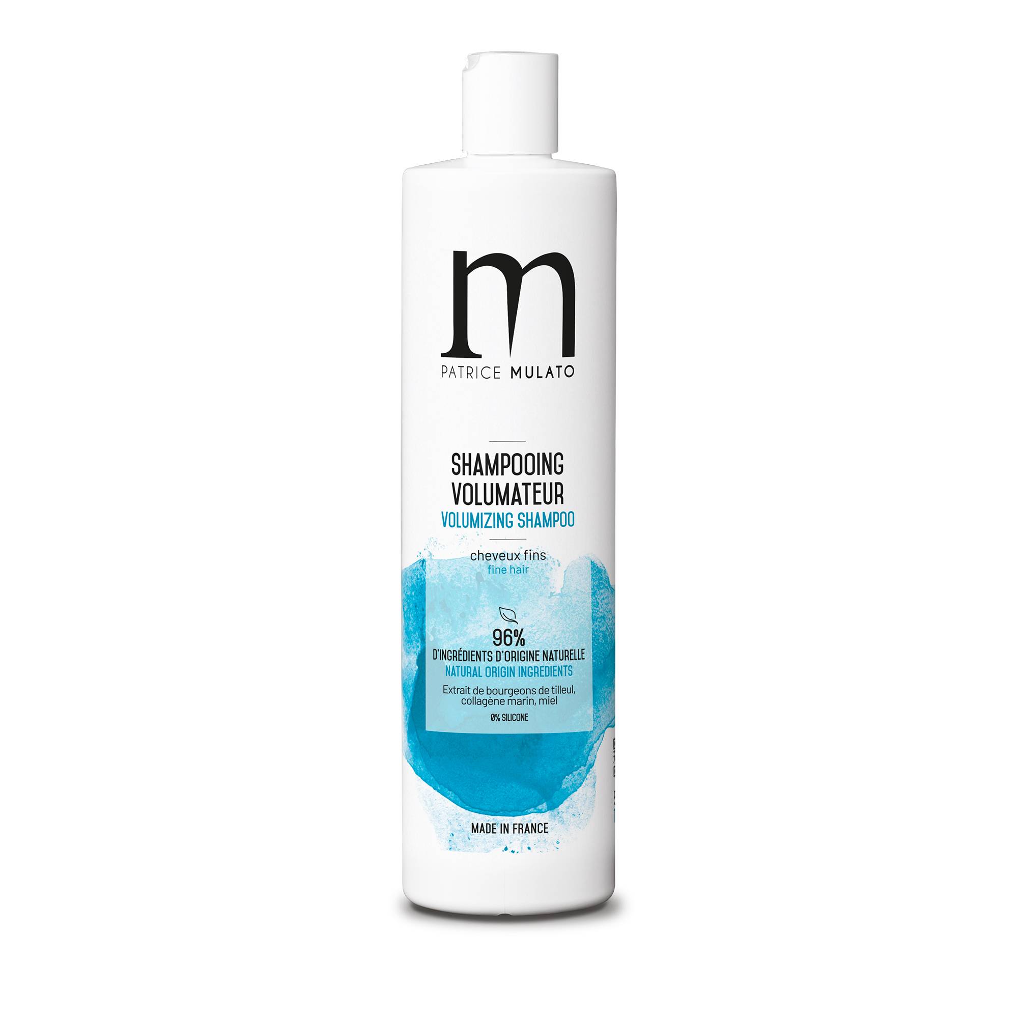Shampooing volumateur cheveux fins – densité, légèreté, brillance de la marque Mulato Contenance 500ml - 1