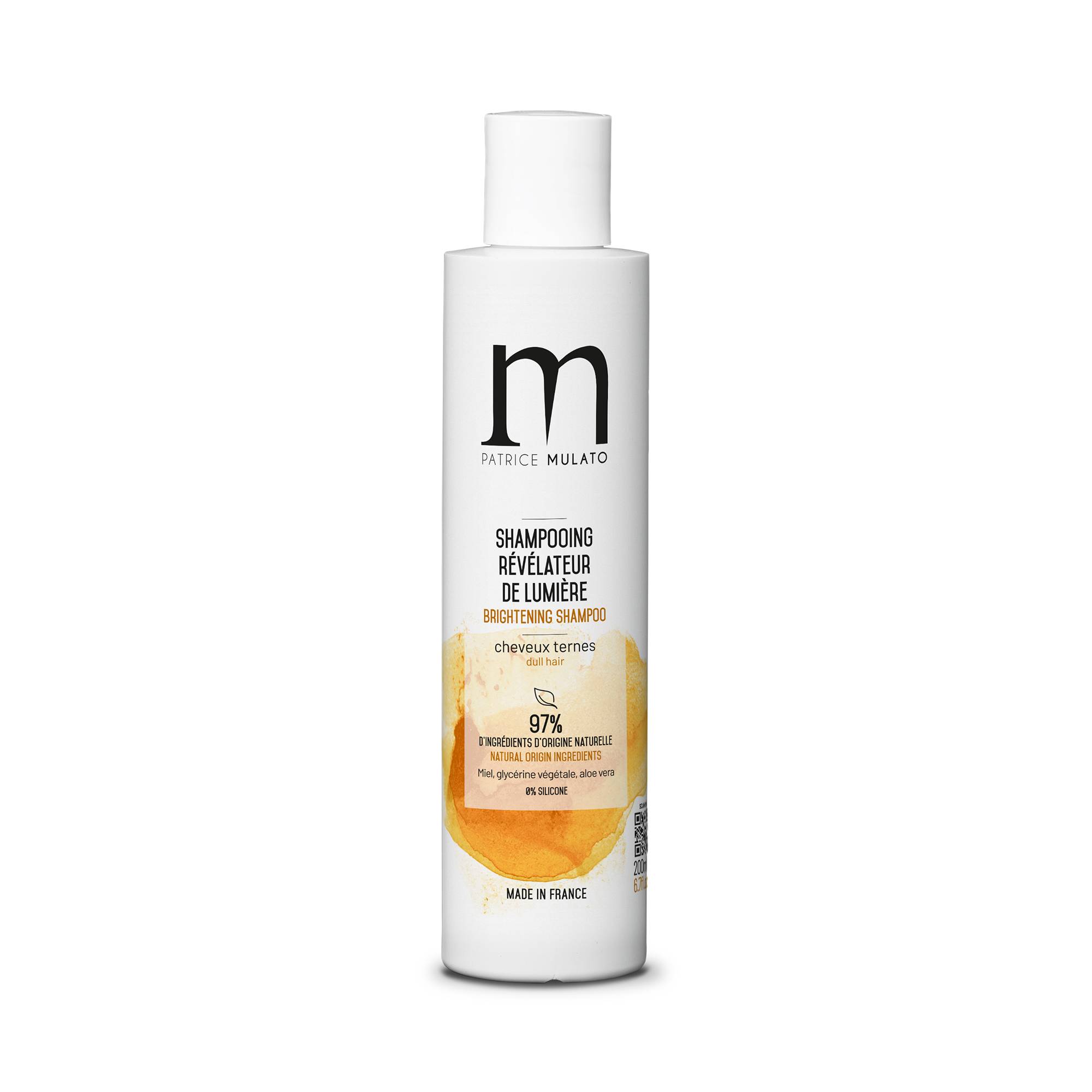 Shampooing révélateur de lumière Traitant cheveux ternes de la marque Mulato Contenance 200ml - 1