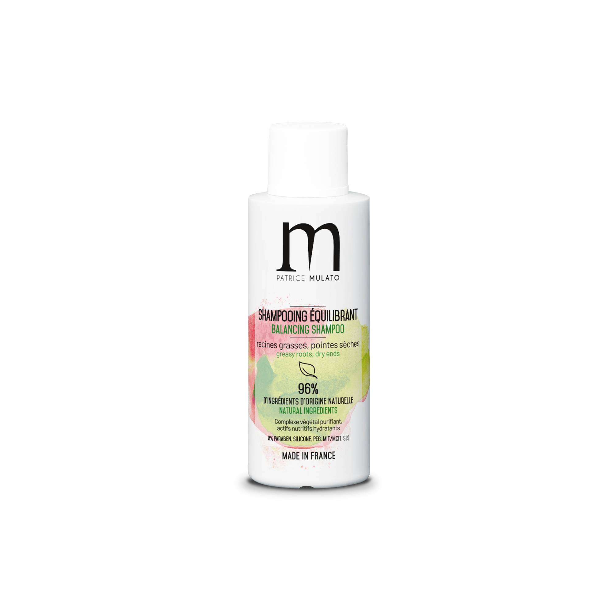 Shampoing équilibrant - racines grasses, pointes sèches de la marque Mulato Contenance 50ml - 1