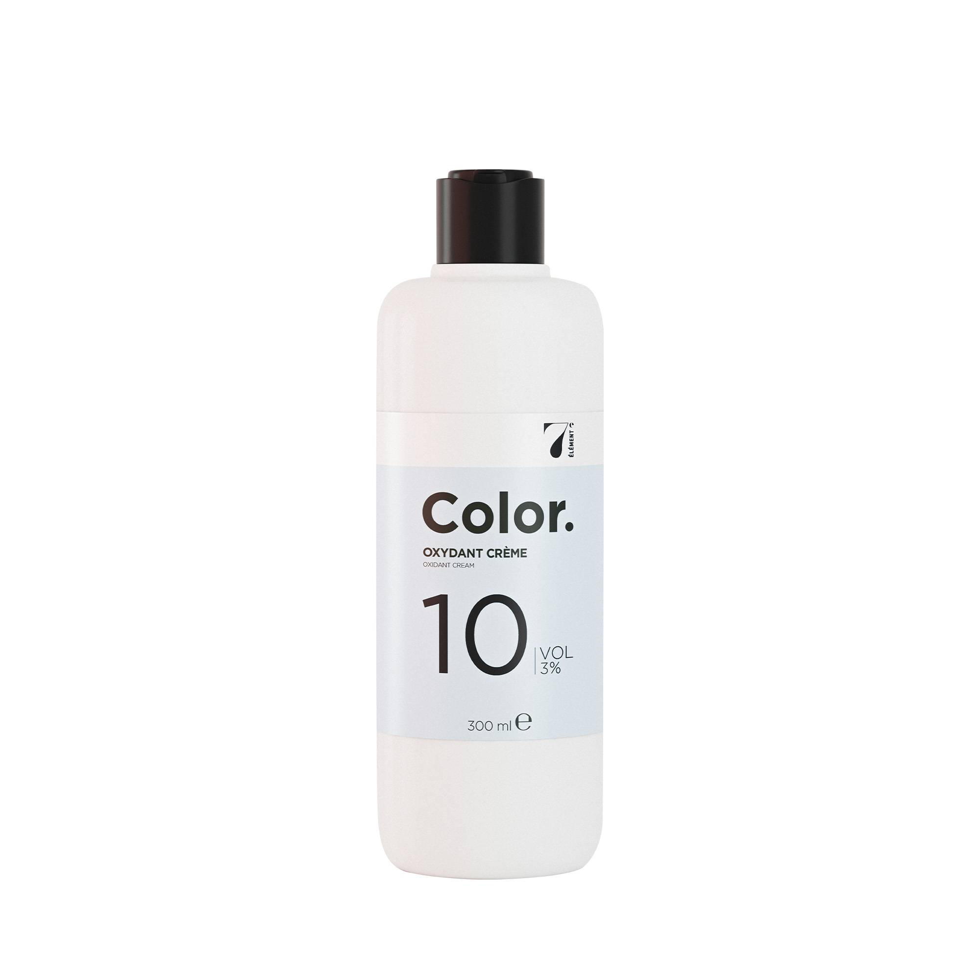 Oxydant crème Color. 10 Vol 3% – douceur, patines, précision de la marque 7e ÉLÉMENT Contenance 300ml - 1