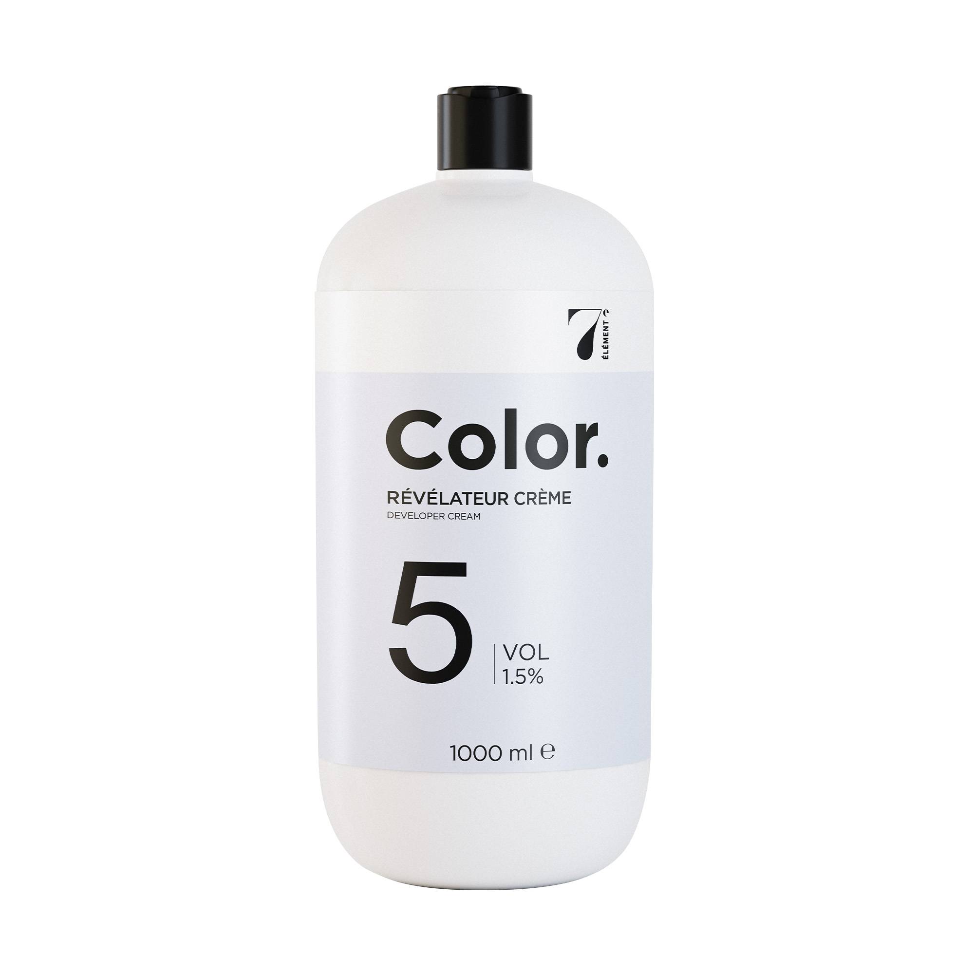 Révélateur crème Color. 5 Vol 1,5% – patines, reflets, soin en douceur de la marque 7e ÉLÉMENT Contenance 1000ml - 1