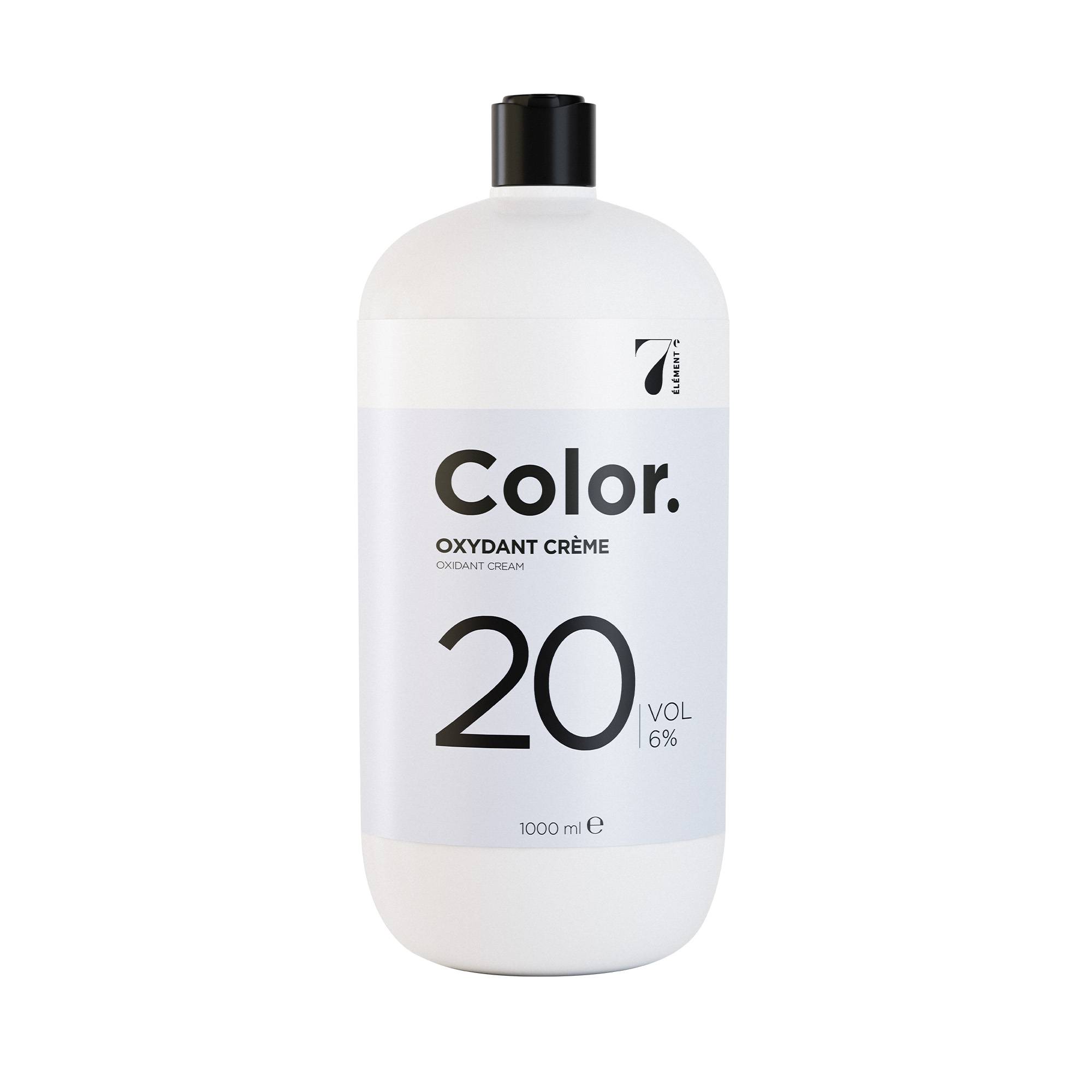 Oxydant crème 20 Vol 6% – couvrance optimale, mélange uniforme de la marque 7e ÉLÉMENT Contenance 1000ml - 1