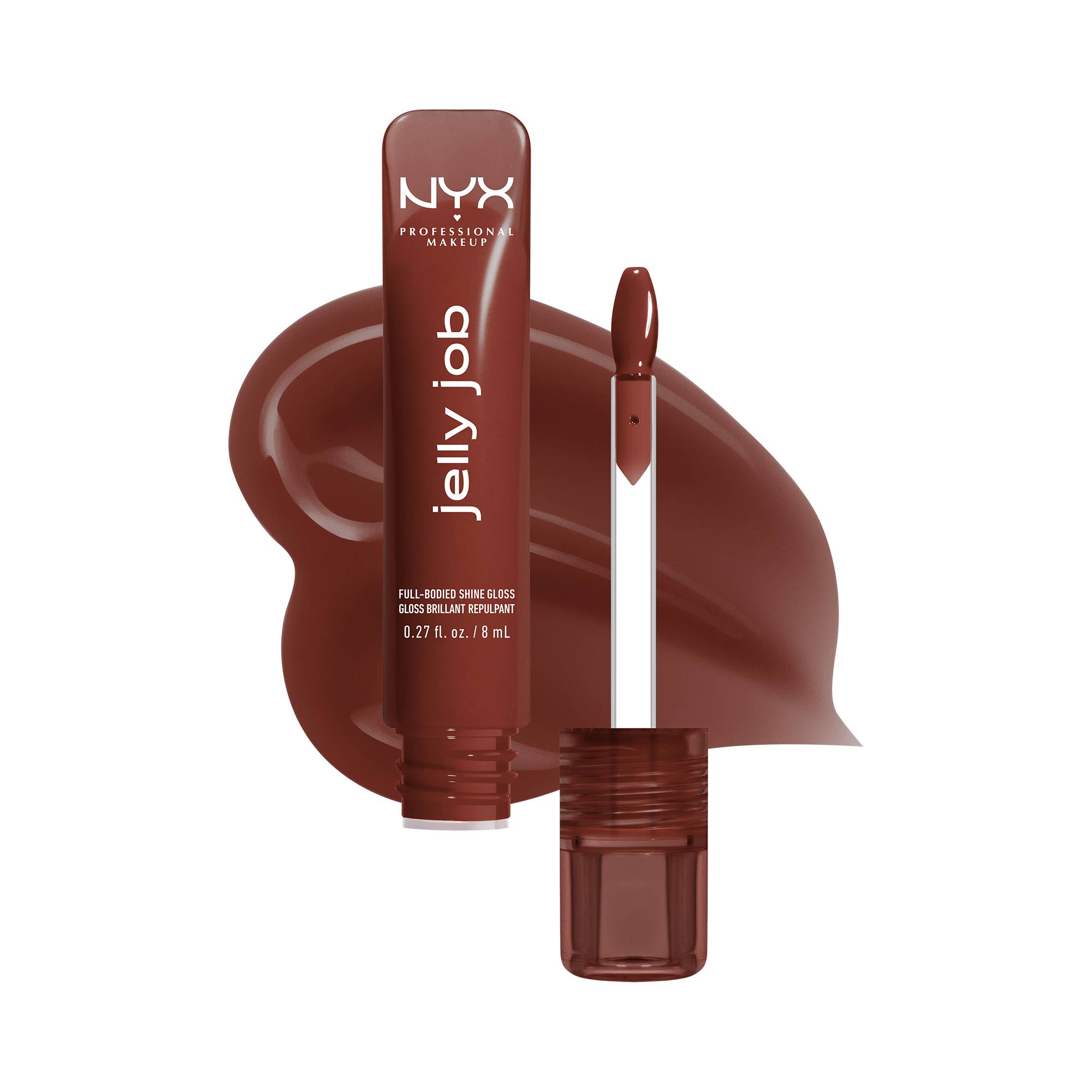 Gloss brillant repulpant Jelly Job - 16 Jellybean de la marque NYX Professional Makeup Contenance 8ml - 1