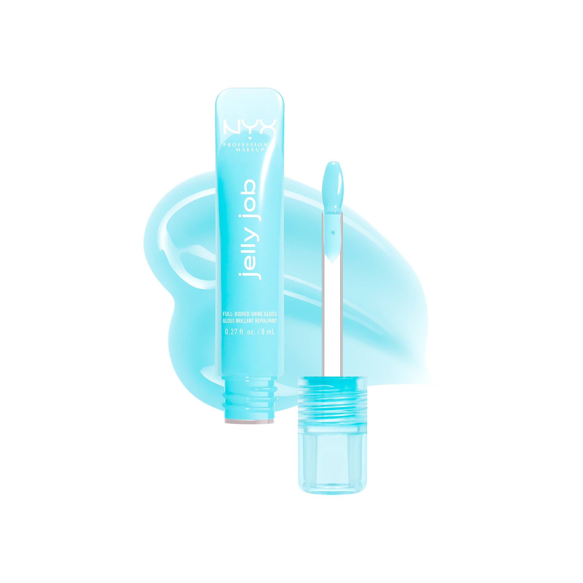 Gloss brillant repulpant Jelly Job - 02 Jelly Frost de la marque NYX Professional Makeup Contenance 8ml - 1