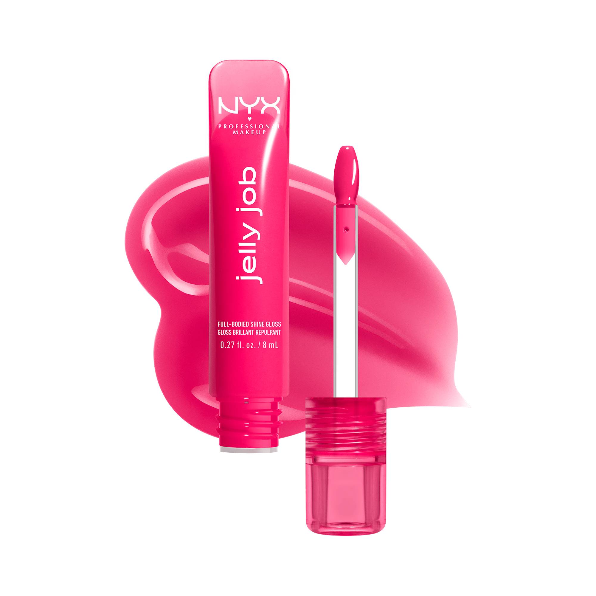 Gloss brillant repulpant Jelly Job - 10 Juicy Jelly de la marque NYX Professional Makeup Contenance 8ml - 1