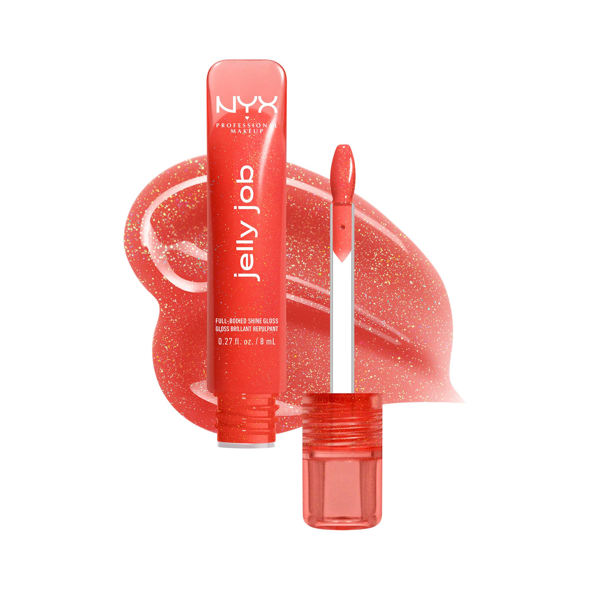 Gloss brillant repulpant Jelly Job - 12 Jelly Squeeze de la marque NYX Professional Makeup Contenance 8ml - 1