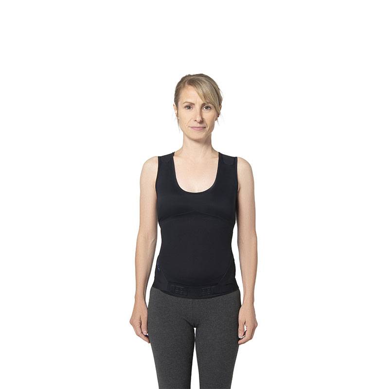 Correcteur de posture Femme Lyne Up débardeur seconde peau Noir de la marque Percko - 1