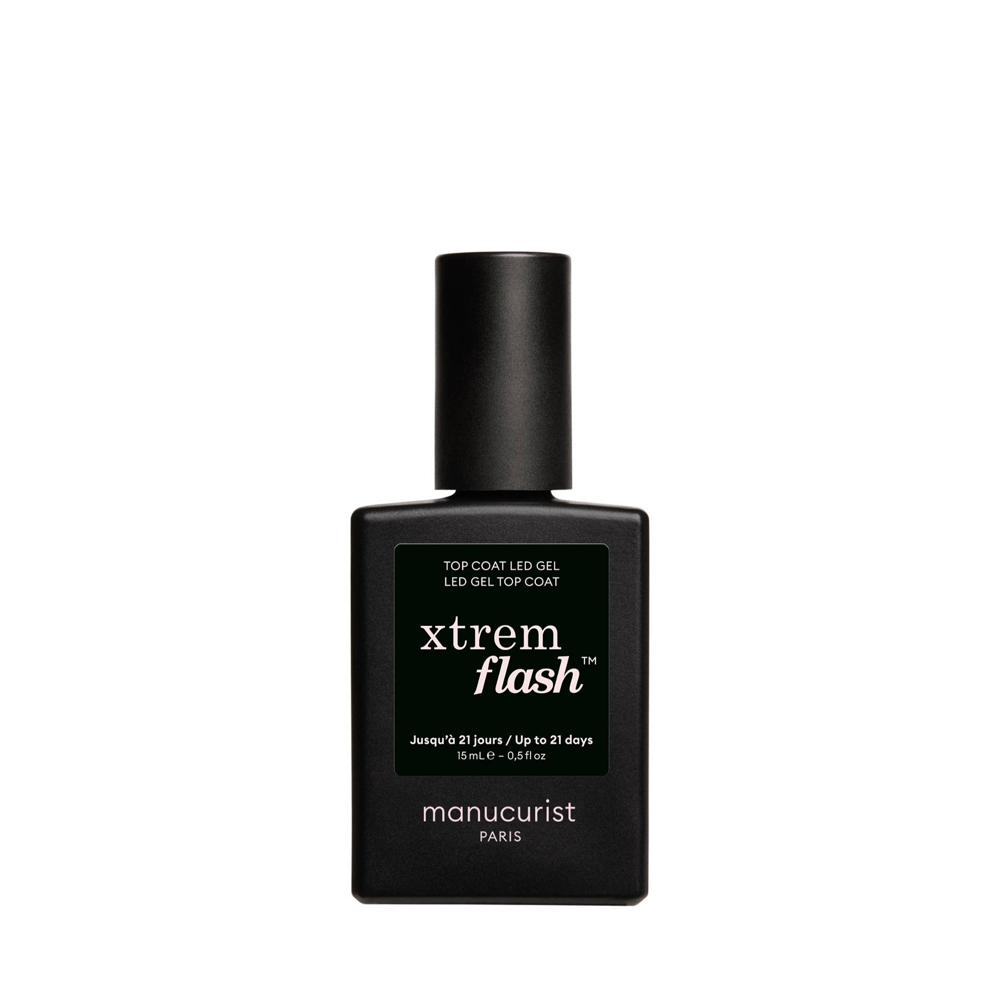 Top coat LED gel Xtrem Flash™ - jusqu'à 21 jours de tenue de la marque Manucurist Contenance 15ml - 1