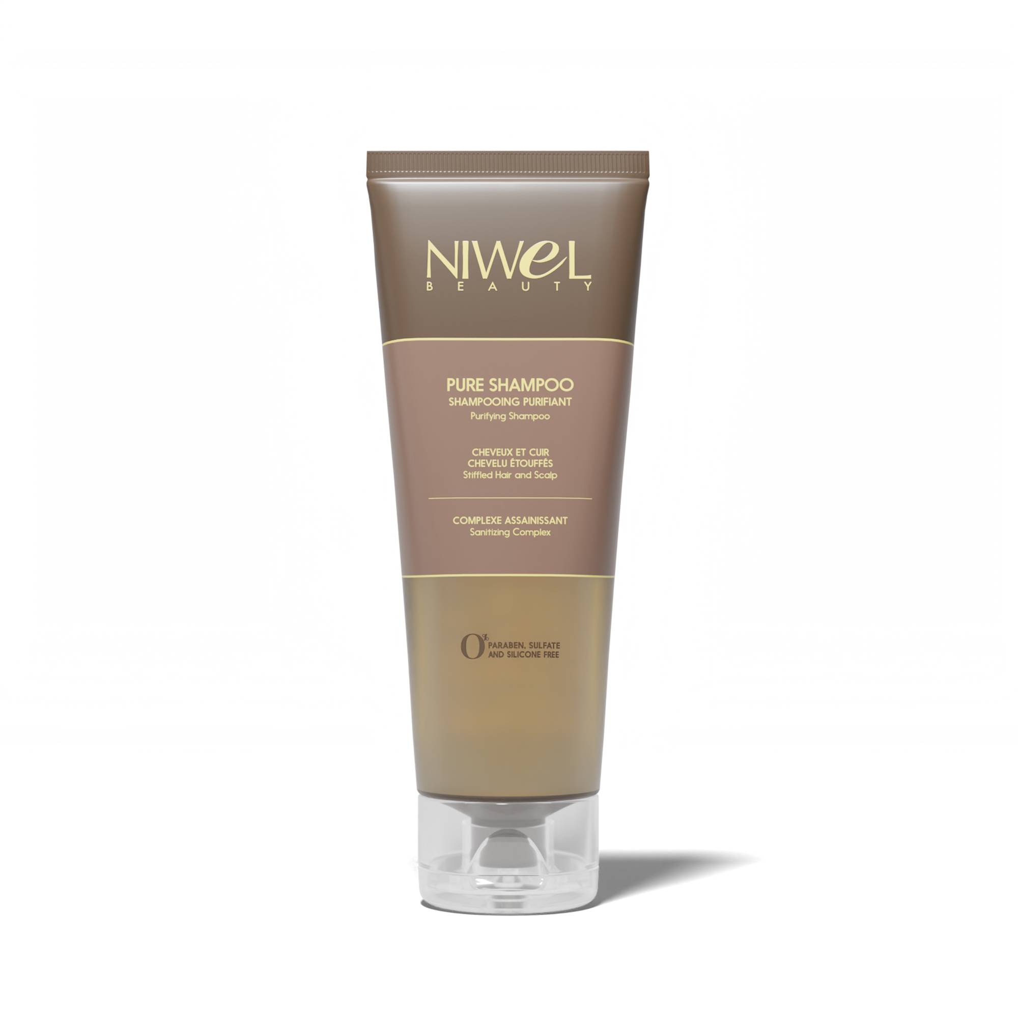 Shampooing purifiant cheveux et cuir chevelu étouffés - Pure Shampoo de la marque Niwel Beauty Contenance 250ml - 1