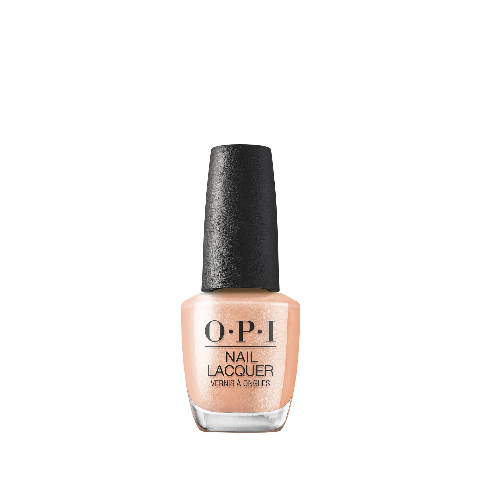 Vernis à ongles Queens Rule – pêche irisé lumineux, brillance 7 jours de la marque OPI Contenance 15ml - 1