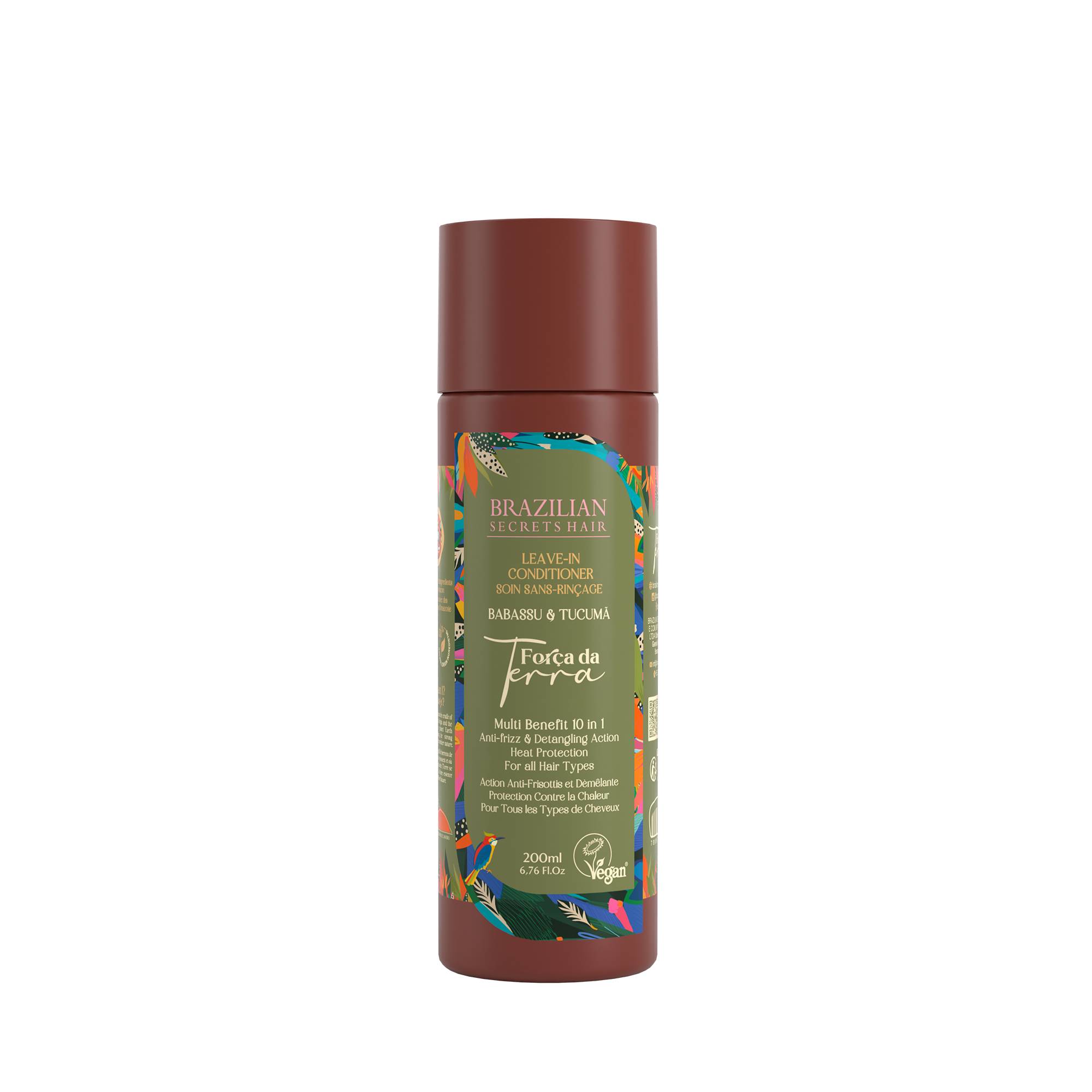 Soin sans rinçage multi-bénéfices Força Da Terra - tous types de cheveux de la marque Brazilian Secrets Hair Contenance 200ml - 1