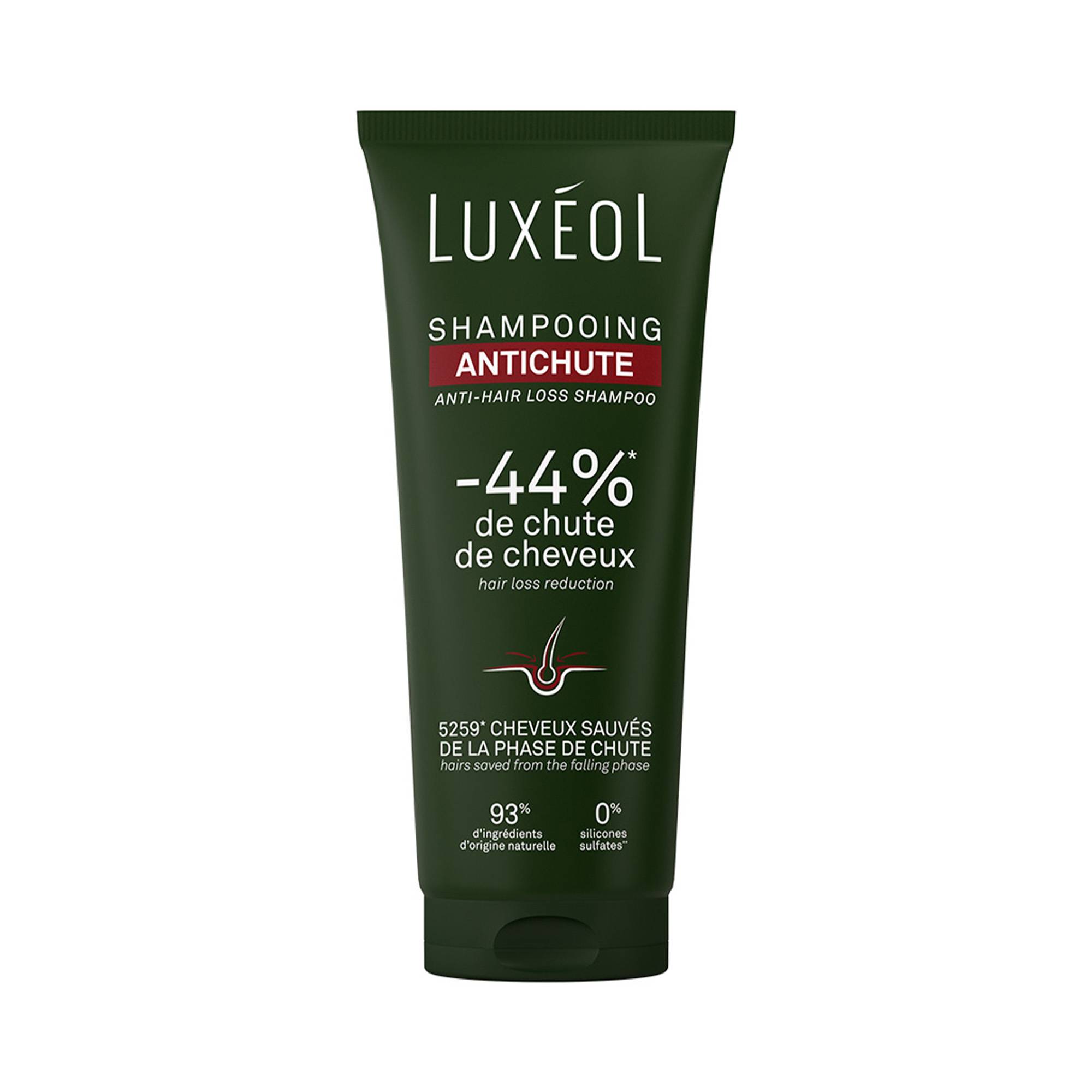Shampooing Antichute – réduit la chute, renforce, sublime de la marque Luxéol Contenance 200ml - 1