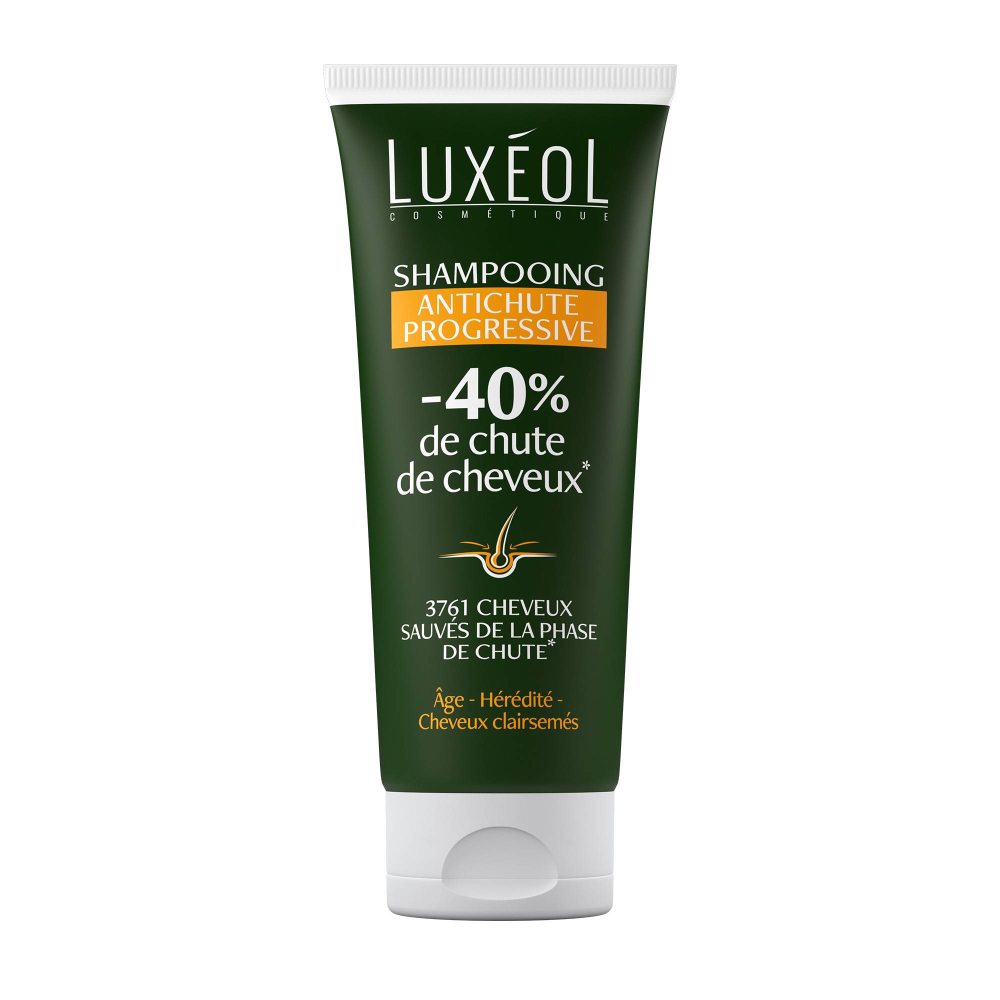 Shampooing Antichute Progressive – réduit la chute, renforce, revitalise de la marque Luxéol Contenance 200ml - 1