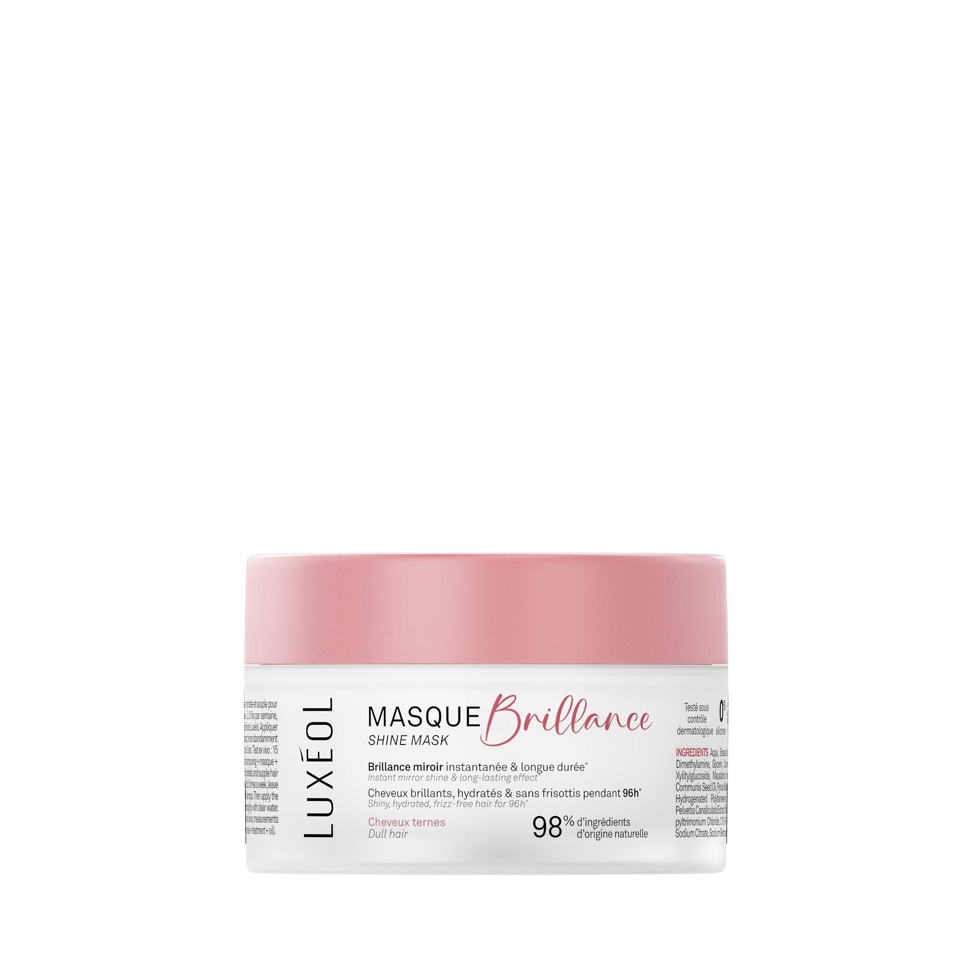 Masque Brillance miroir instantanée longue durée* - cheveux ternes de la marque Luxéol Contenance 200ml - 1