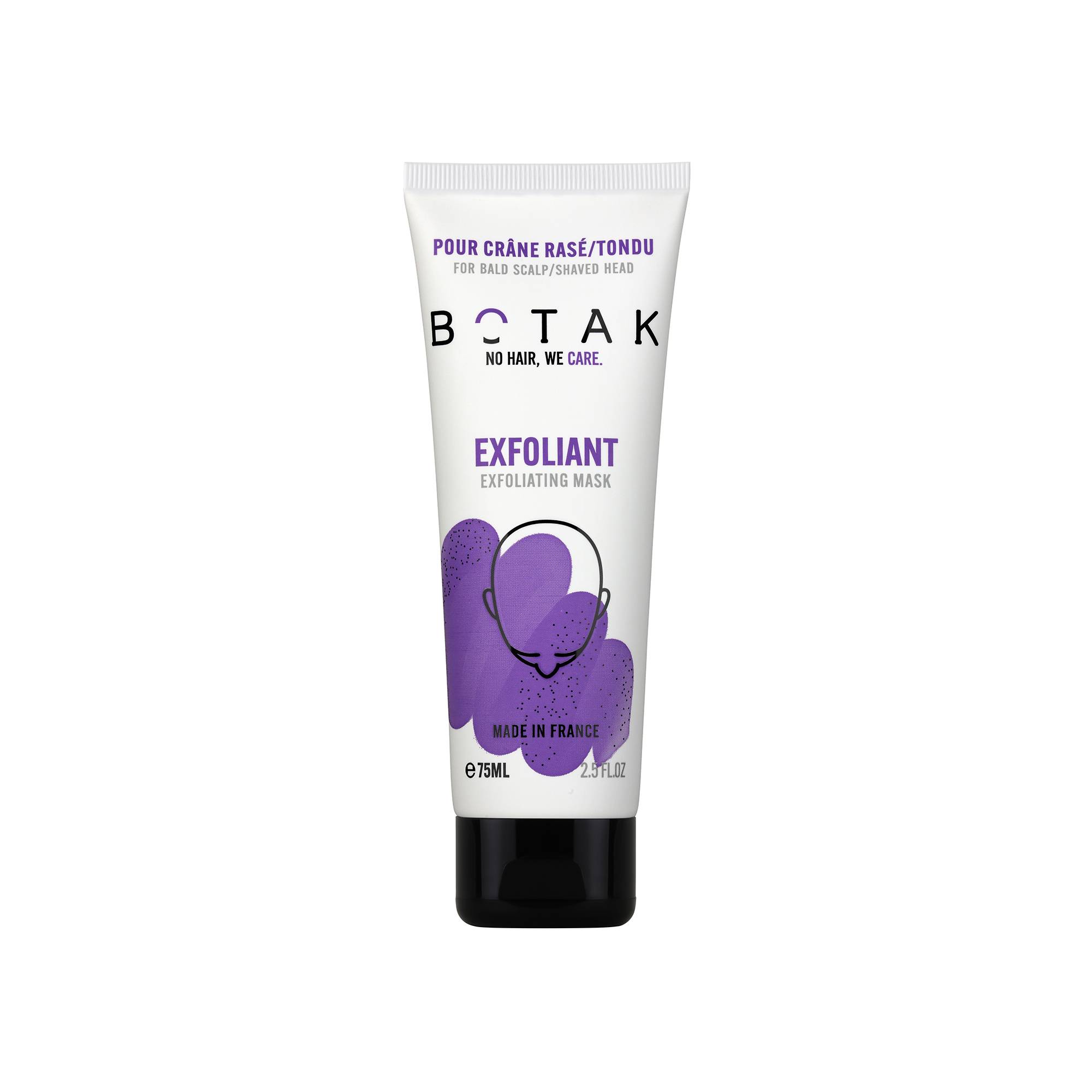 Exfoliant doux et purifiant crâne rasé ou tondu de la marque Botak Contenance 75ml - 1