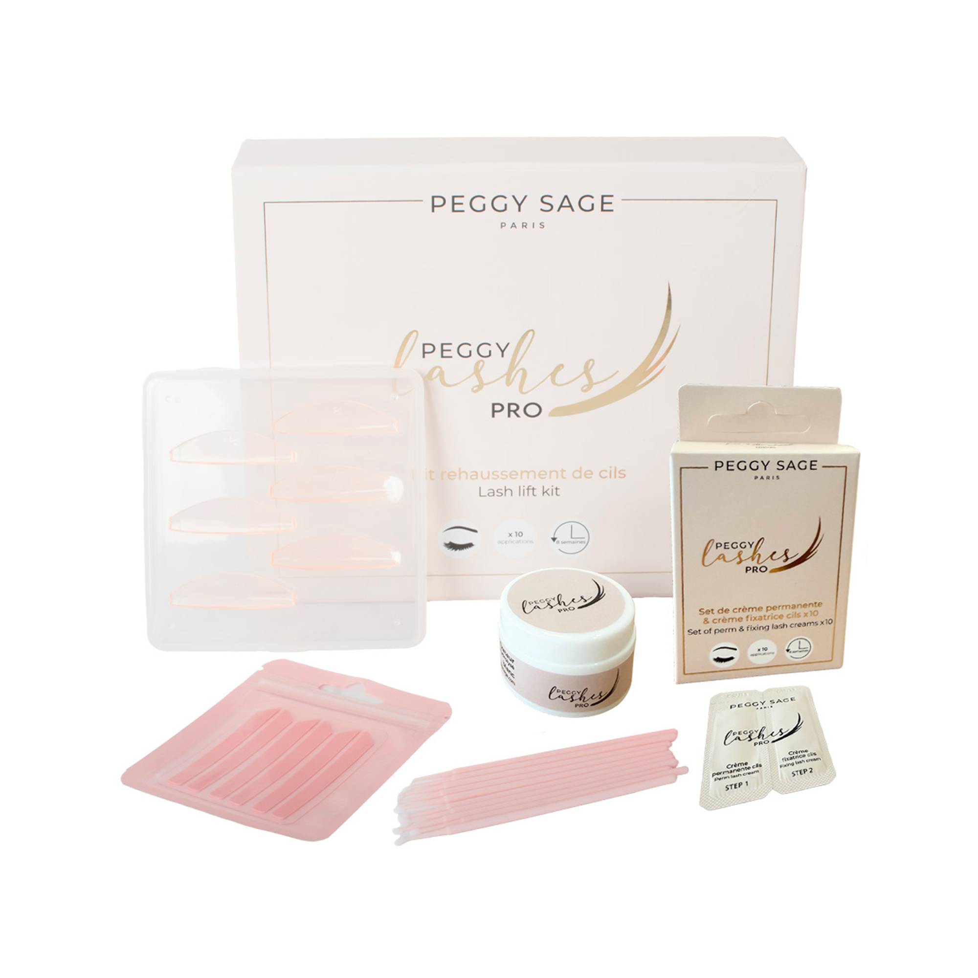 Kit Rehaussement de Cils – Courbure longue durée, effet liftant immédiat de la marque Peggy Sage - 1