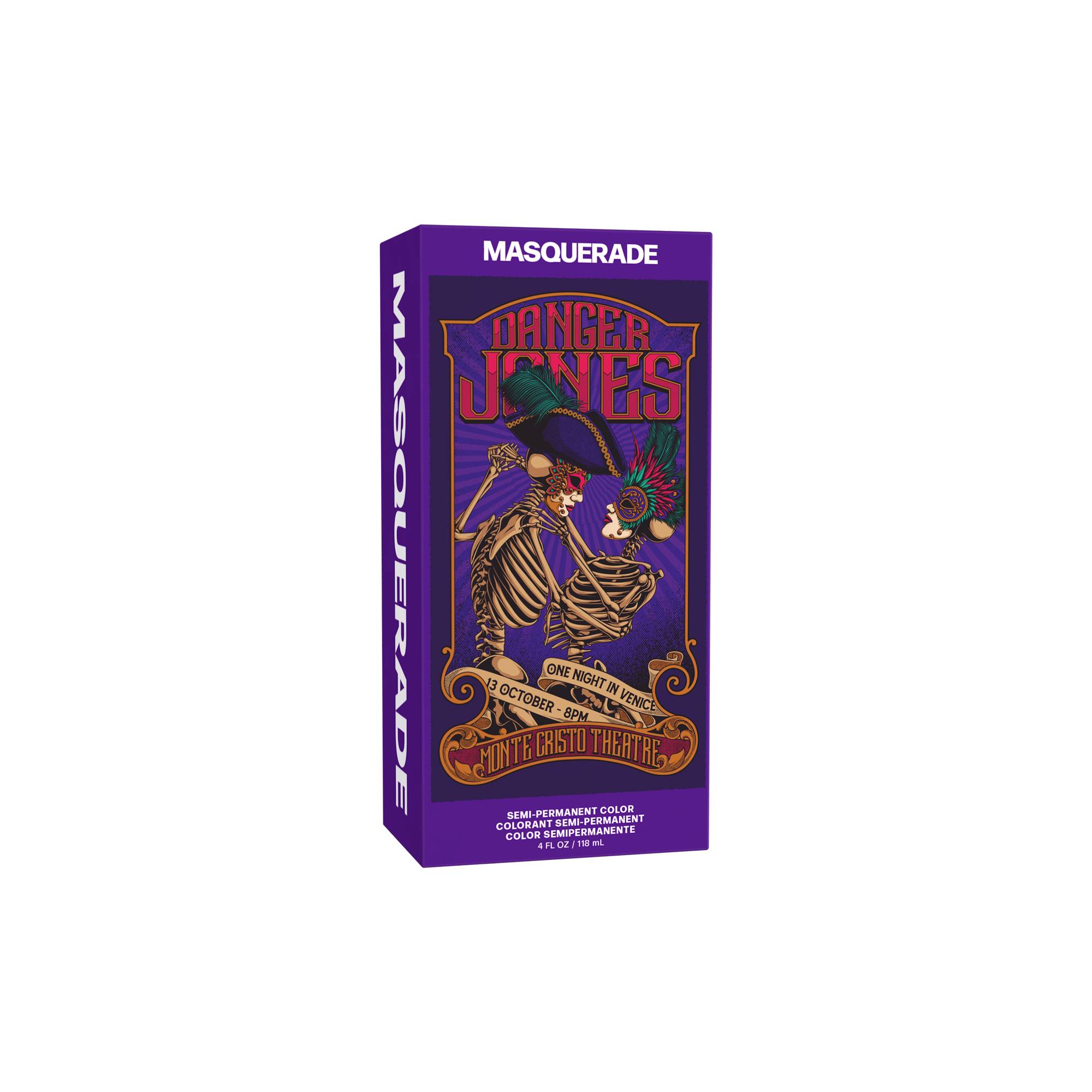 Coloration semi-permanente Masquerade - Violet pourpre de la marque Danger Jones Contenance 118ml - 1