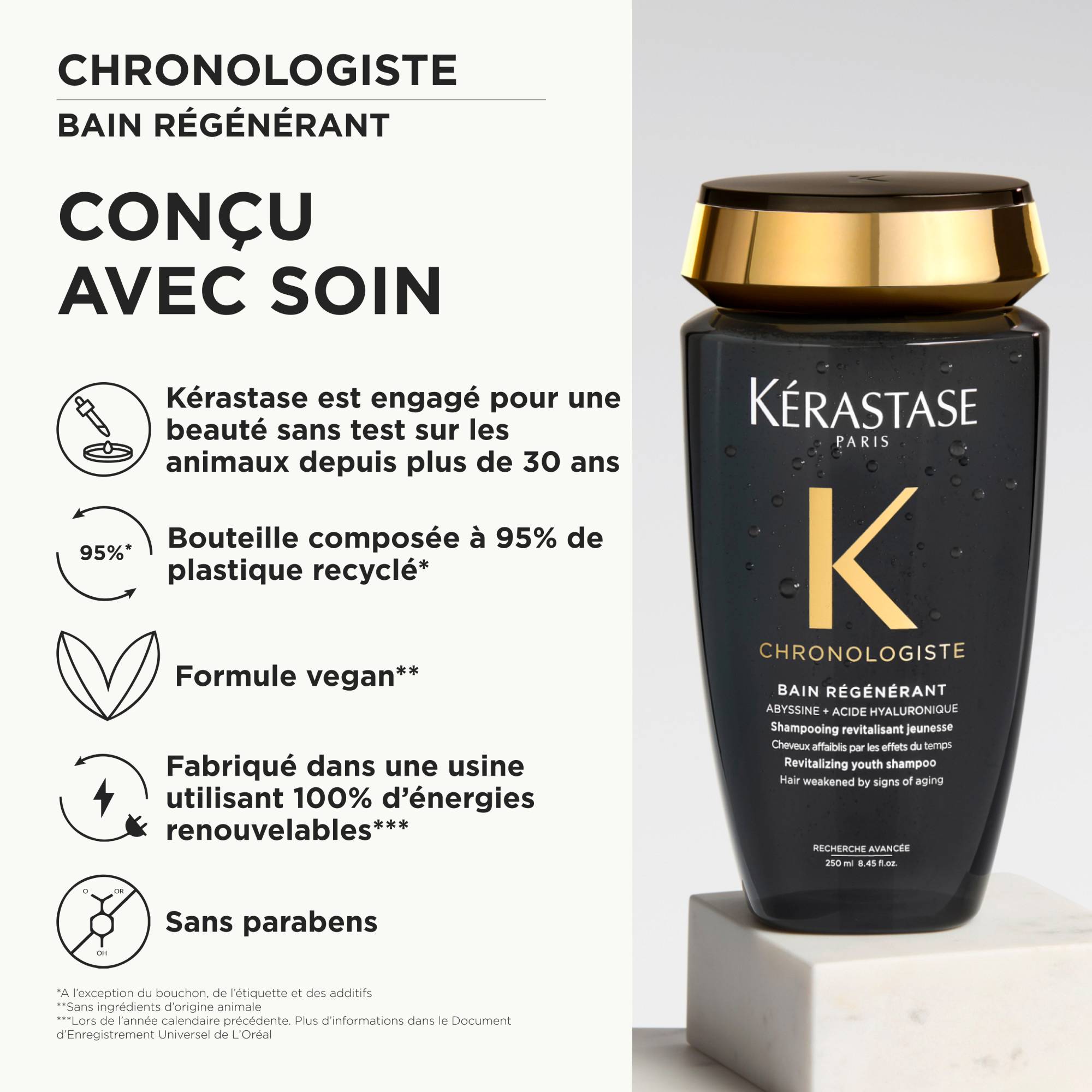 Bain Régénérant Chronologiste - Hydratation, 250ml | Kerastase