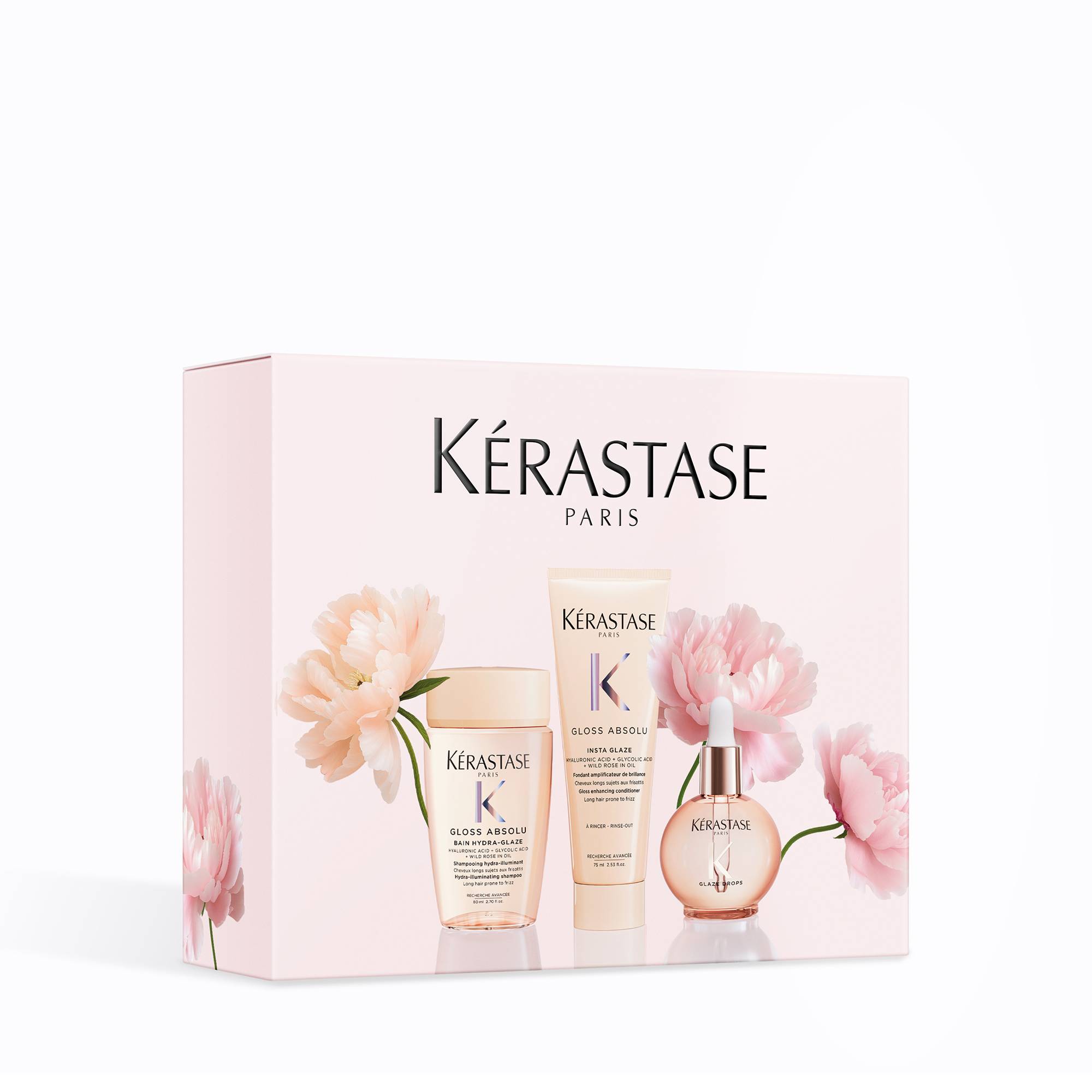 Coffret trio Gloss Absolu - brillance et contrôle des frisottis - format voyage de la marque Kerastase Contenance 200ml - 1