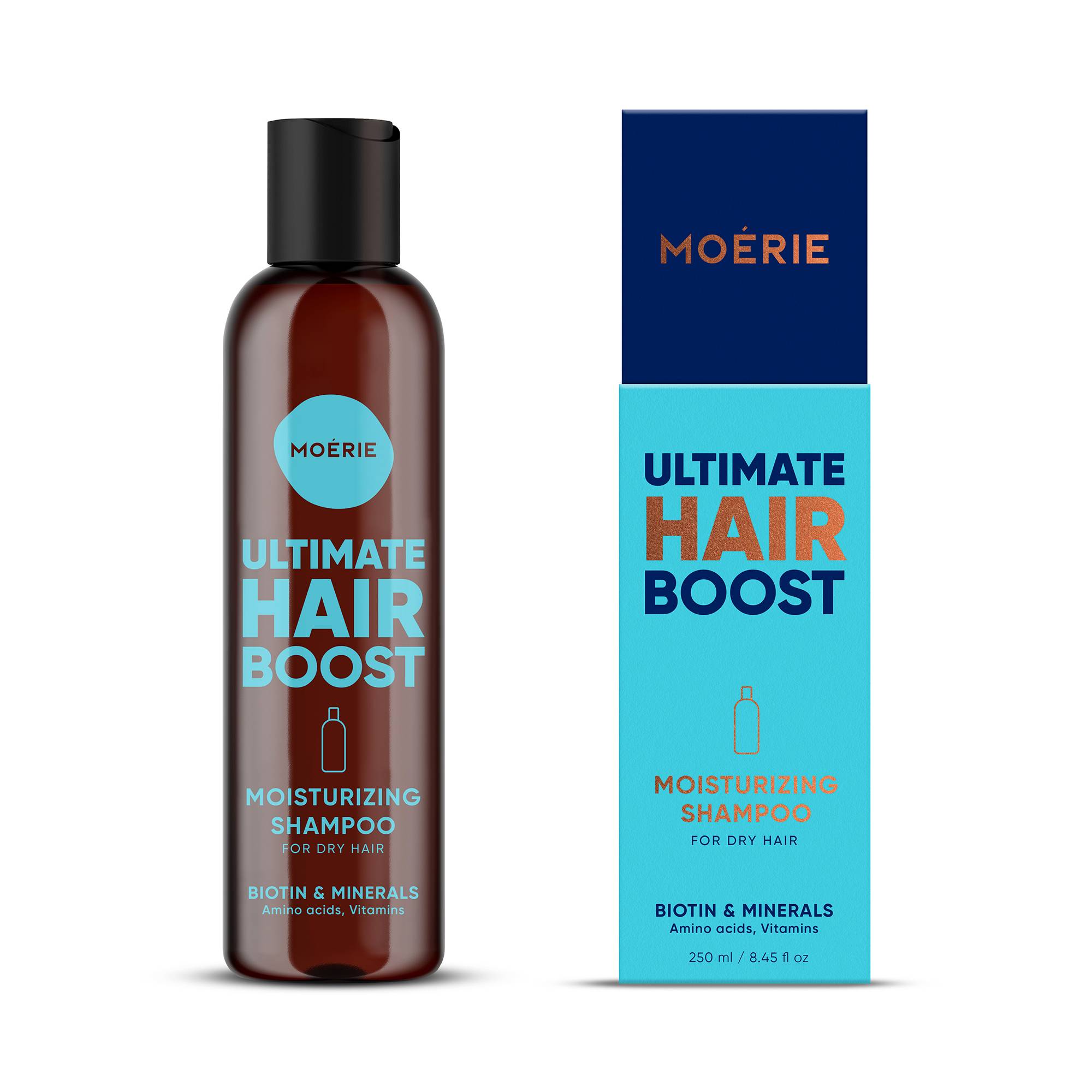 Shampoing de croissance hydratant biotine et minéraux de la marque Moerie Contenance 250ml - 1