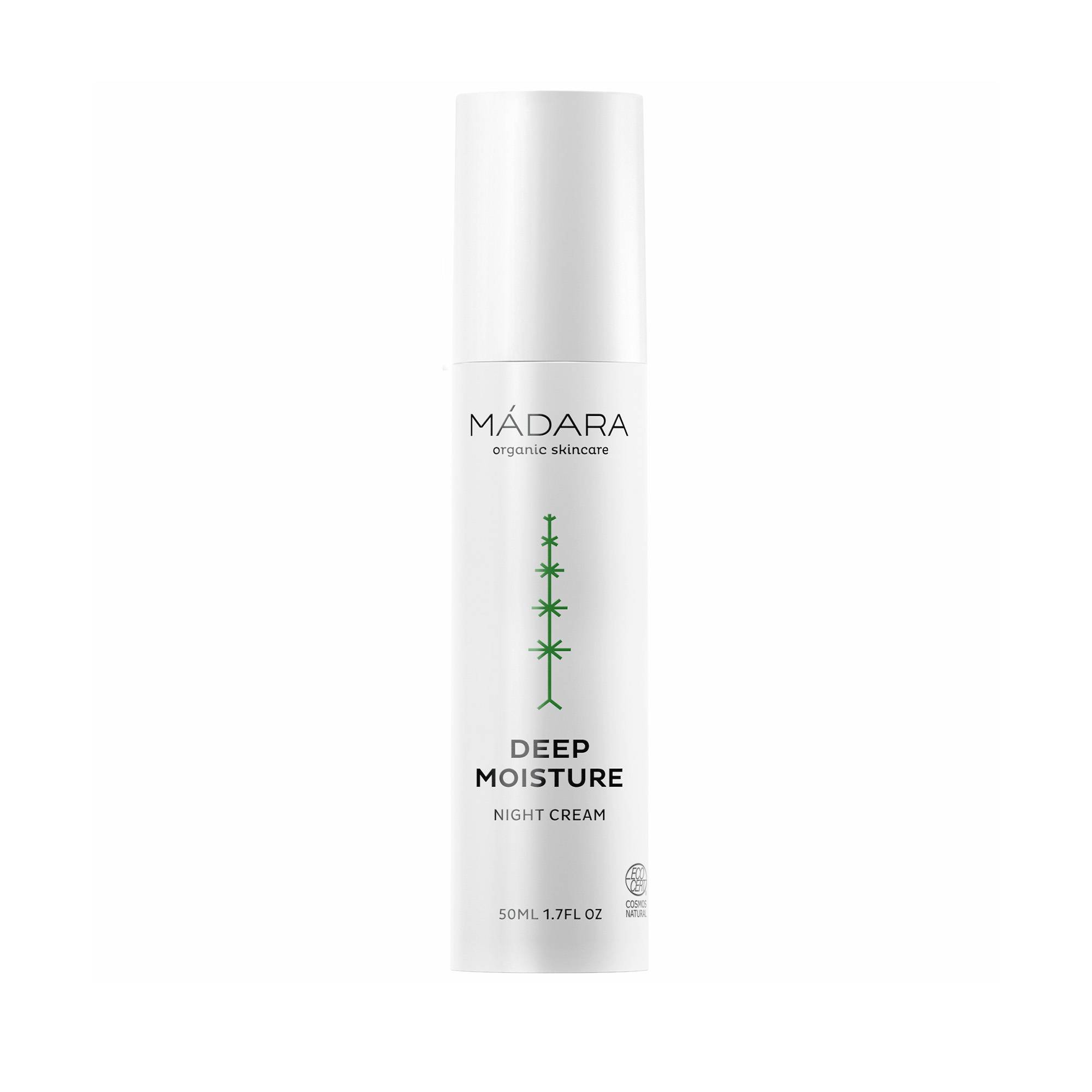 Deep Moisture Crème de Nuit Hydratante - Réparation et Repos Nocturne de la marque Madara Contenance 50ml - 1