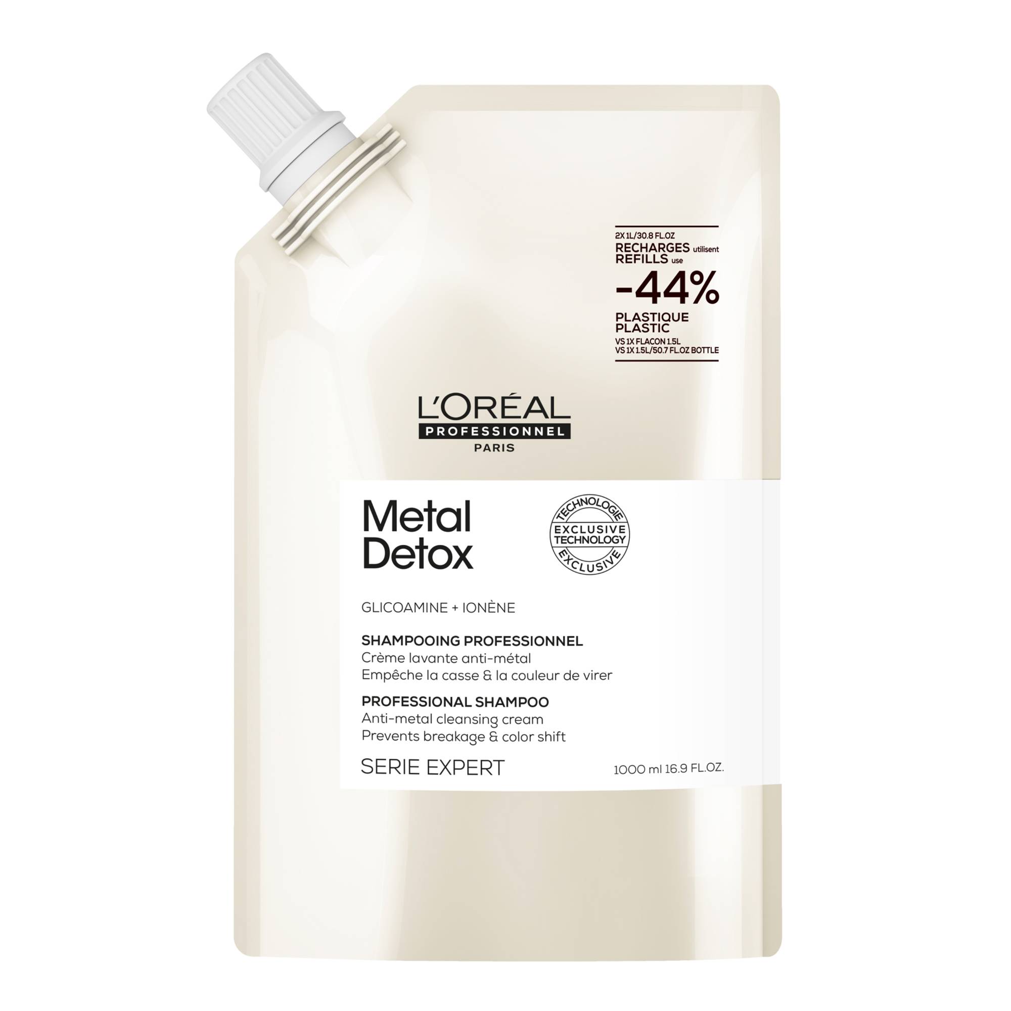 Shampooing professionnel Metal Detox – détoxification et protection de la marque L'Oréal Professionnel Contenance 1000ml - 1
