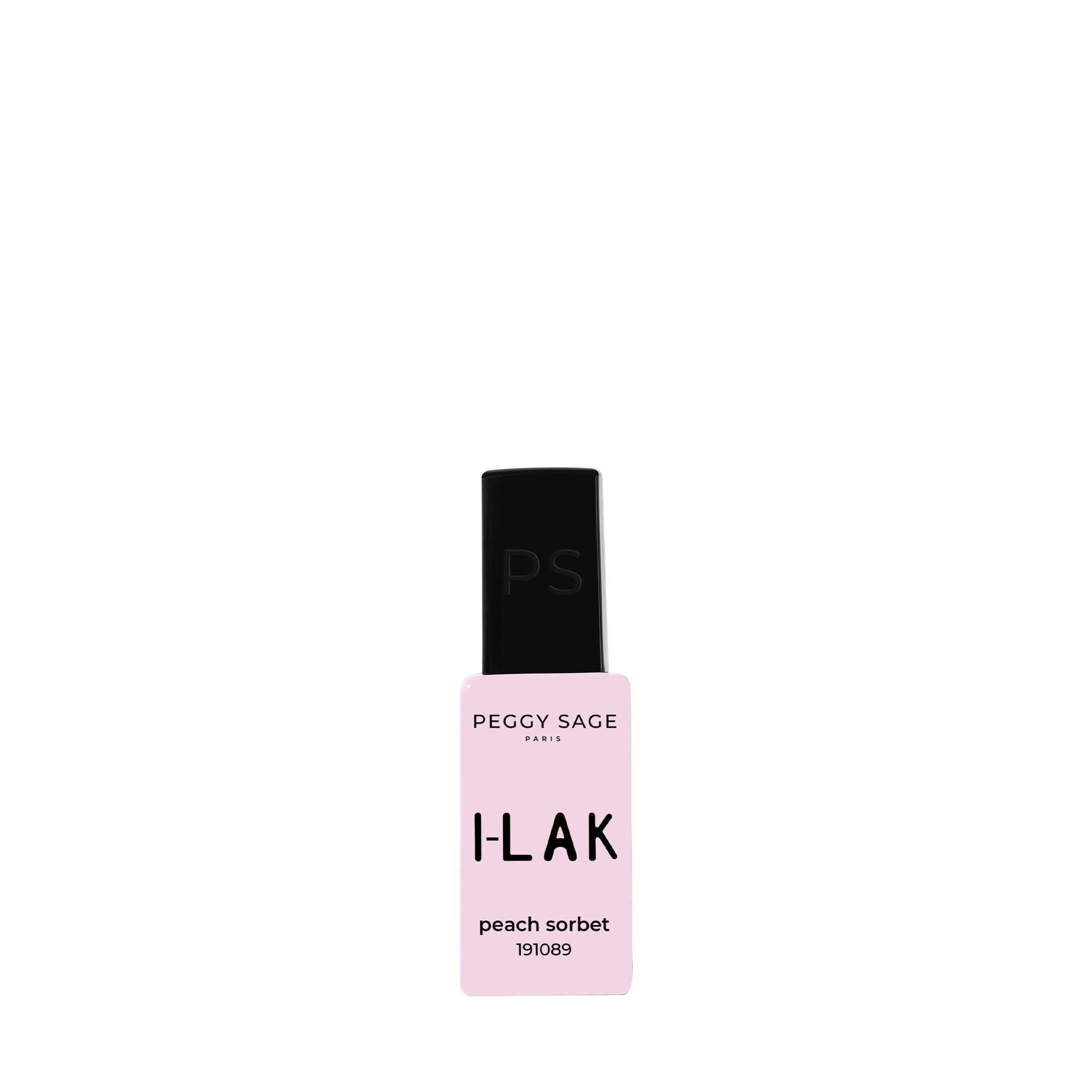 Vernis semi-permanent I-LAK – couleur Peach Sorbet, tenue longue durée de la marque Peggy Sage Contenance 11ml - 1