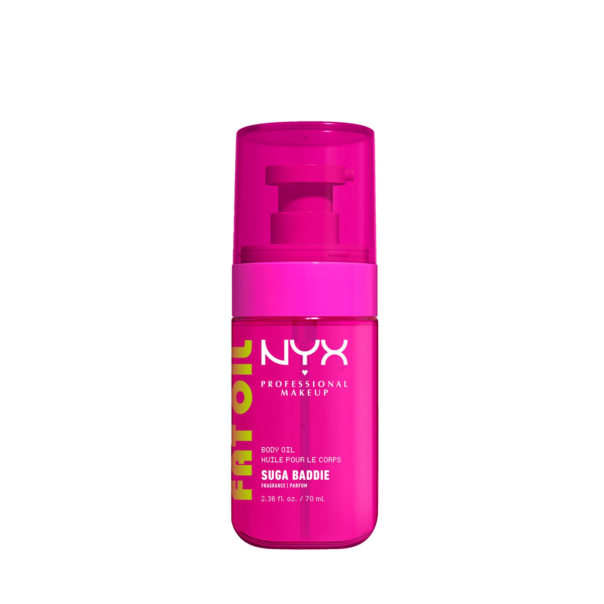 Huile corps Fat Oil Body Suga Baddie – glow miroir, hydratation 24H de la marque NYX Professional Makeup Contenance 70ml - 1