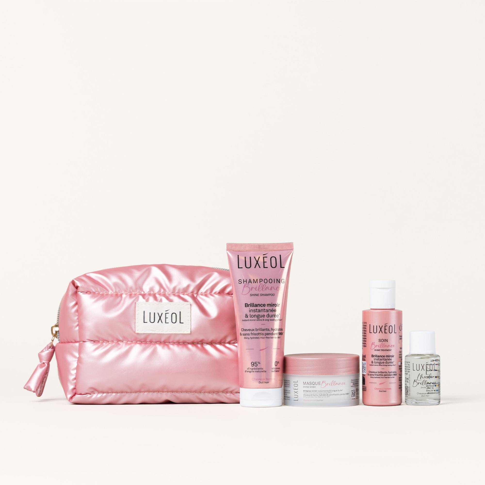 Trousse voyage Luxéol Routine Brillance – éclat, hydratation, souplesse de la marque Luxéol Contenance 290g - 1