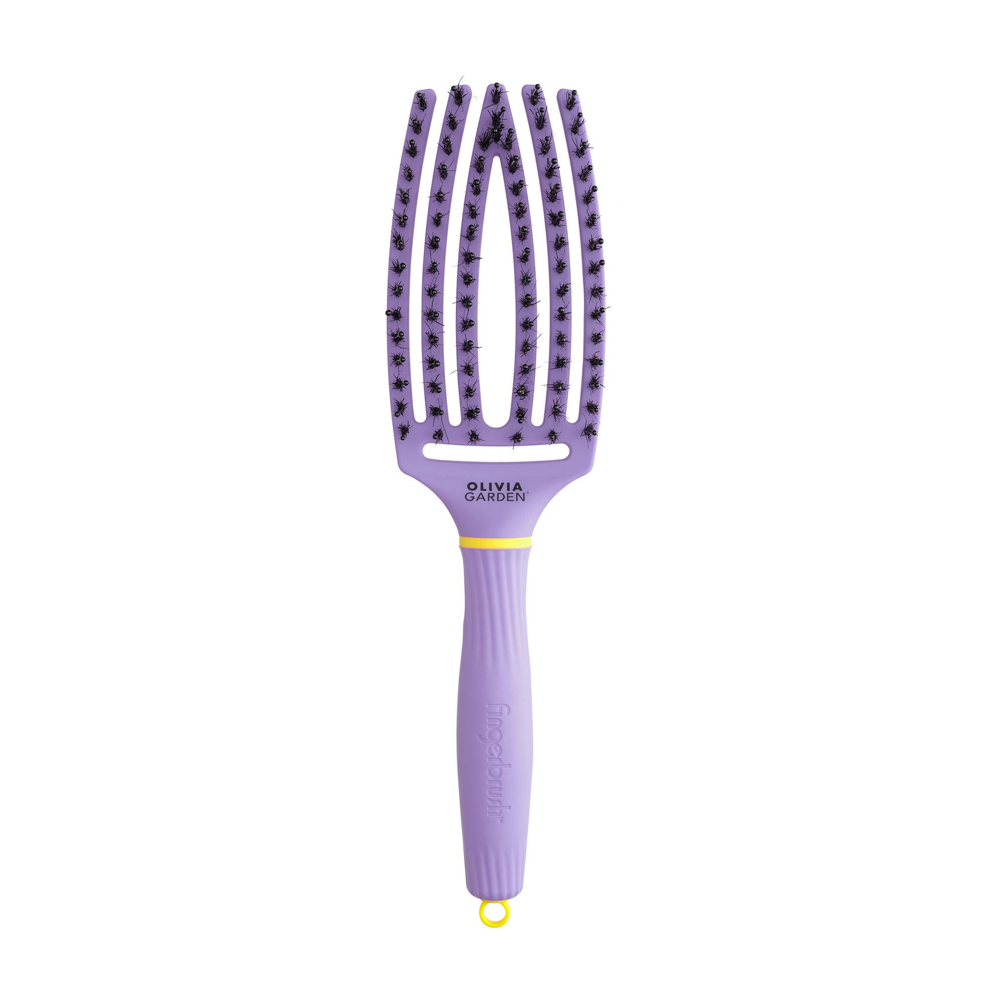 Fingerbrush Care Iconic Snuggle Purple Innerchild - douce, efficace, anti-casse de la marque Olivia Garden - 1