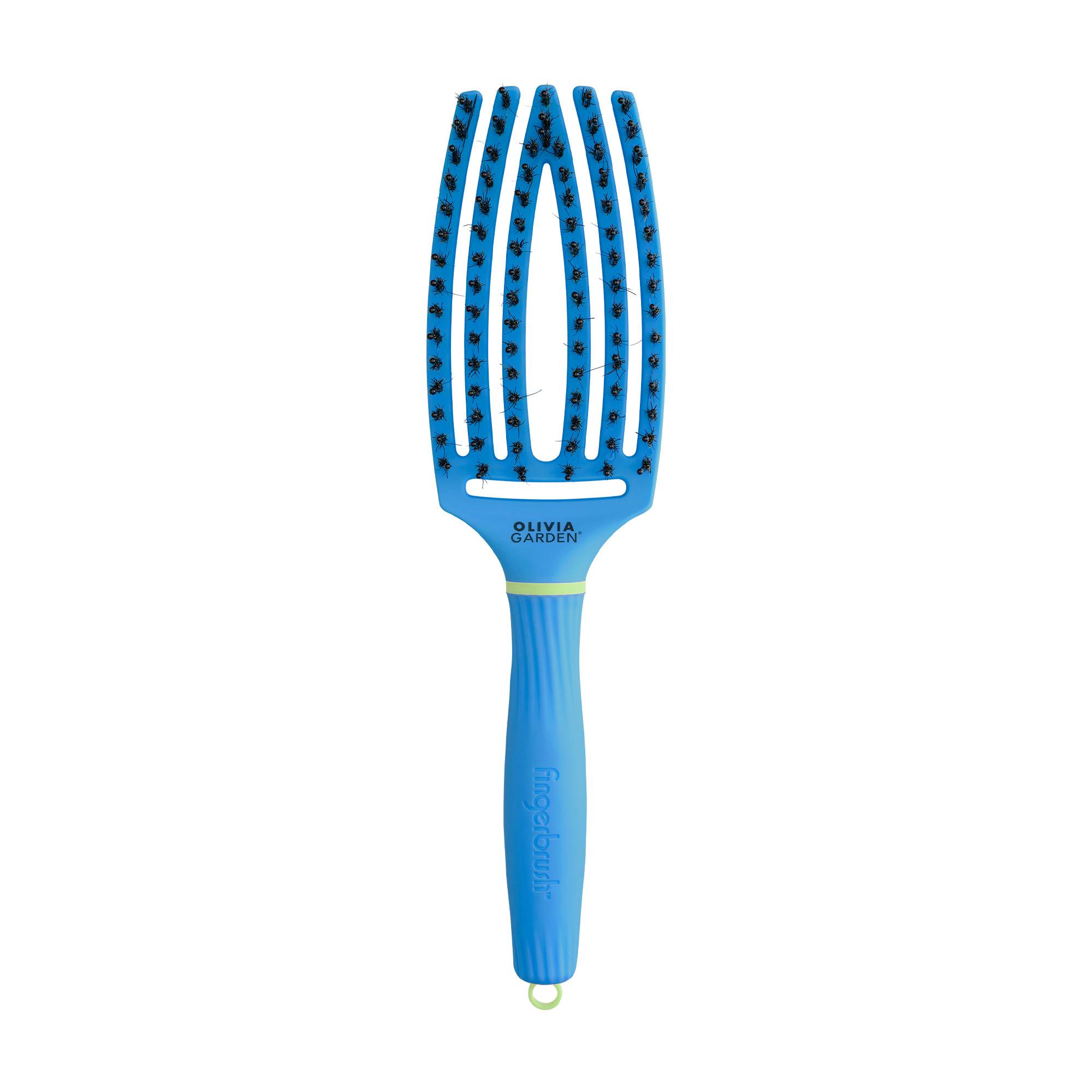 Fingerbrush Care Iconic Turbo Blue Innerchild - flexible, douce, anti-casse de la marque Olivia Garden - 1