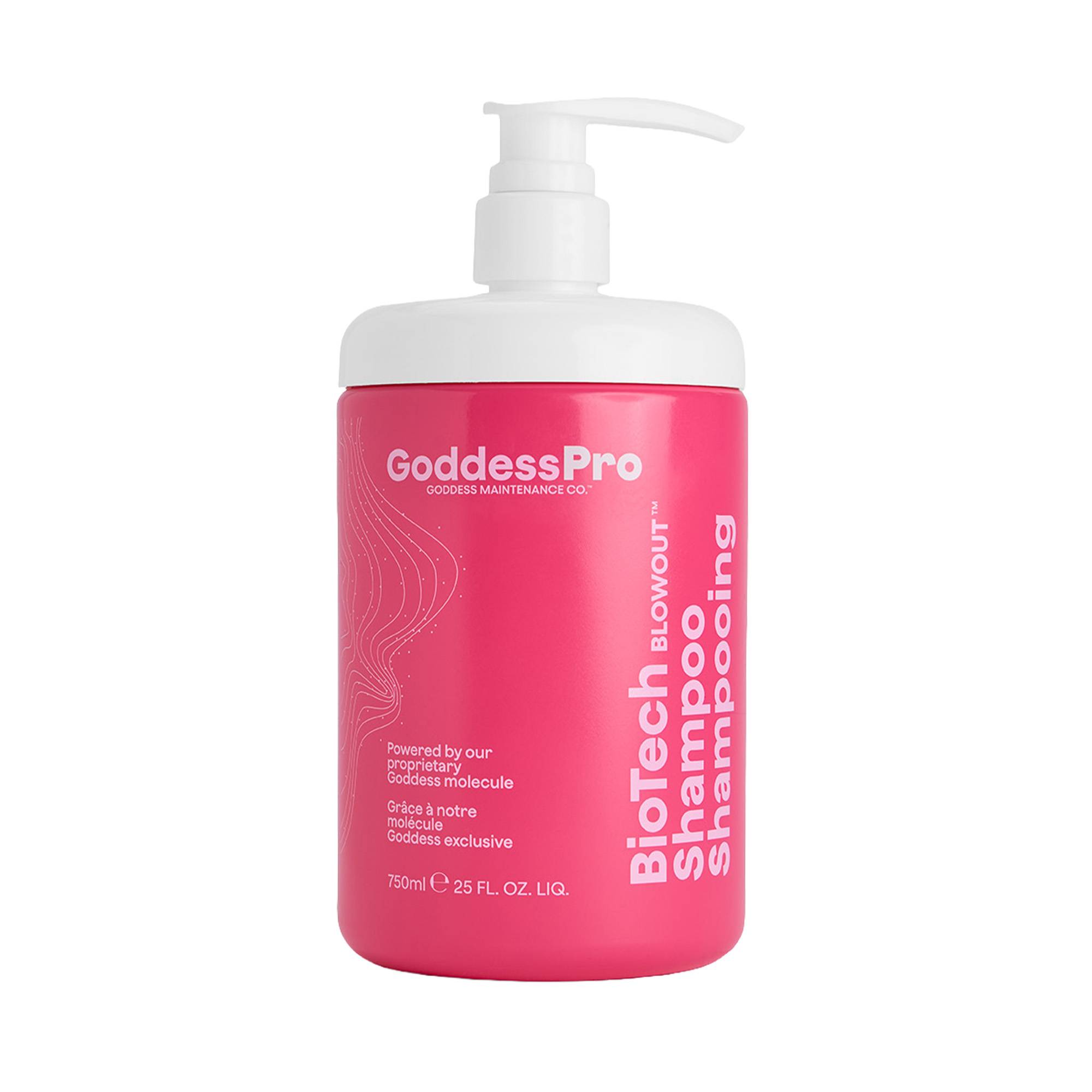 Shampoing réparateur protecteur BioTech Blowout – soin, protection, hydratation de la marque Goddess Maintenance Company Contenance 750ml - 1