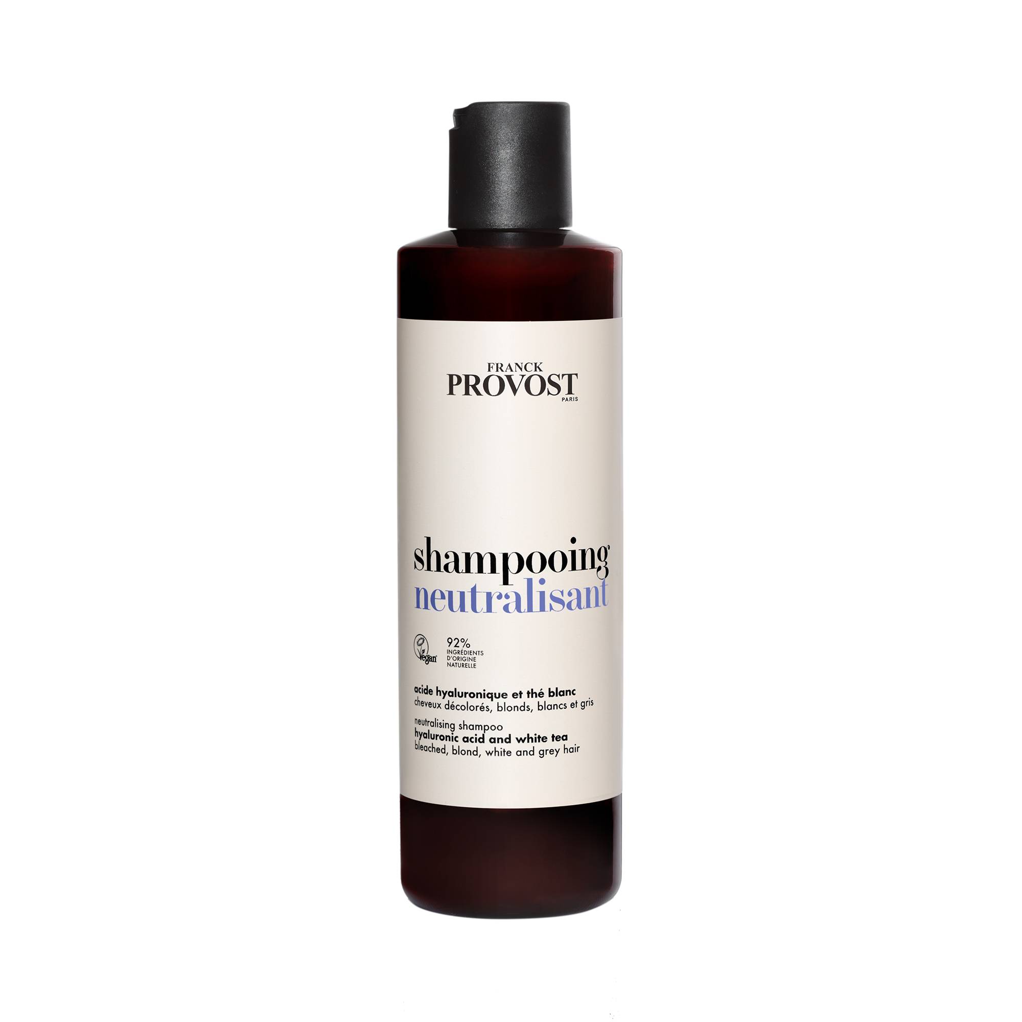 Shampooing Neutralisant - cheveux décolorés, blonds, blancs et gris de la marque Franck Provost Contenance 250ml - 1