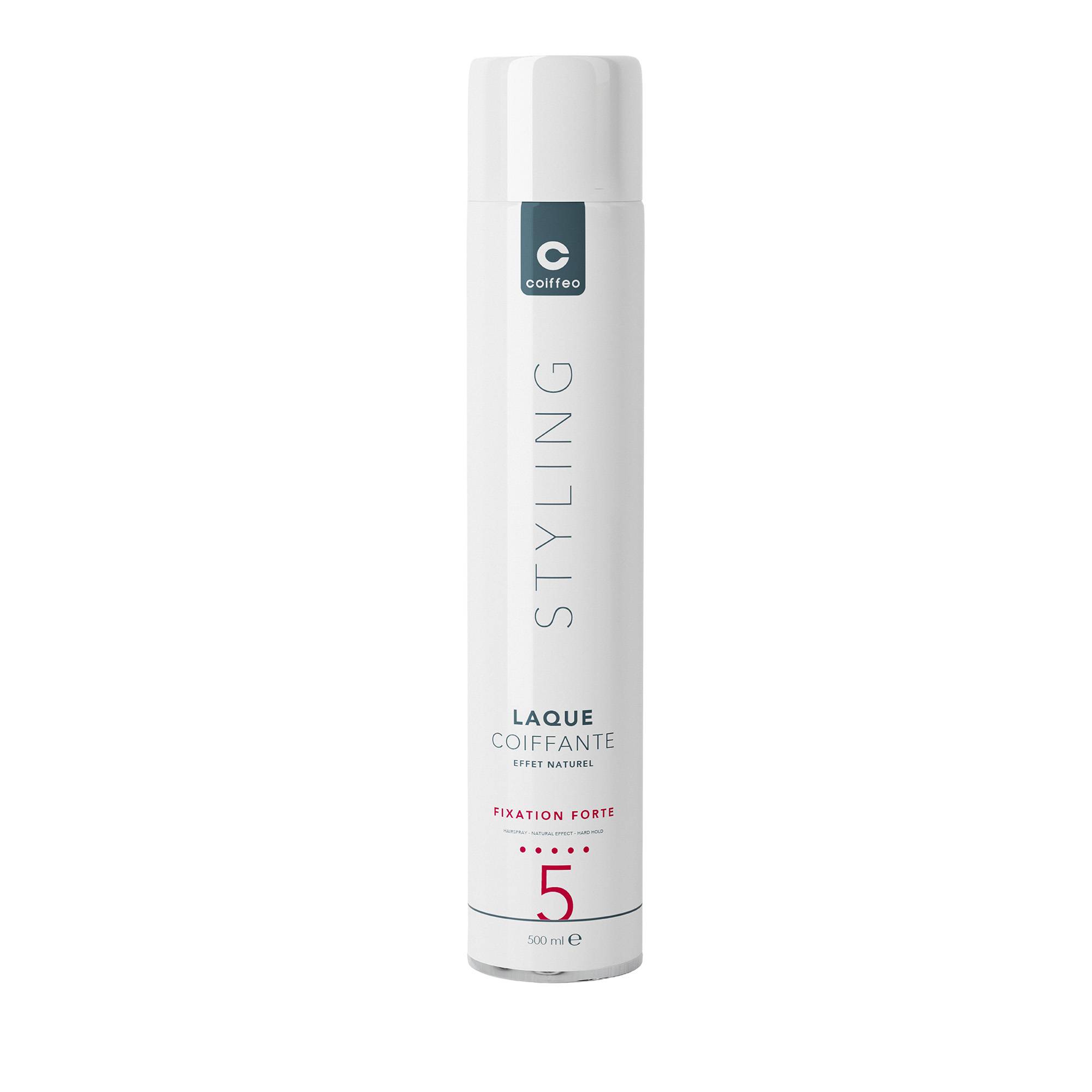 Laque Coiffante Fixation Forte – tenue durable, brillance naturelle de la marque Coiffeo Contenance 500ml - 1