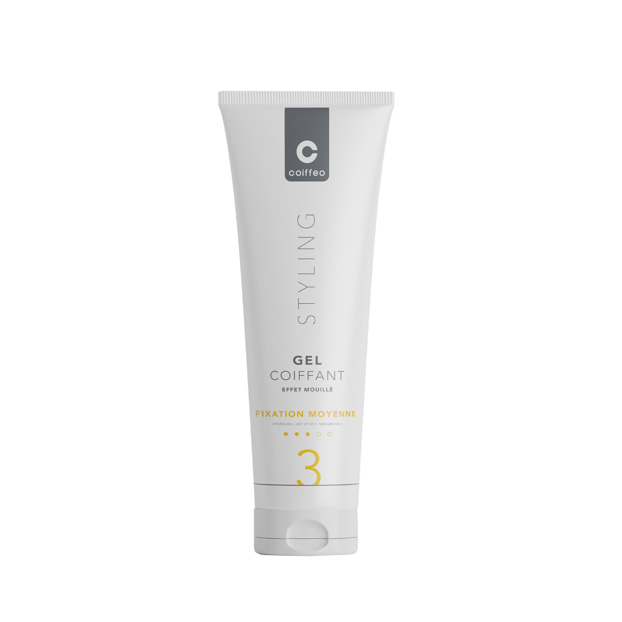 Gel Kiwi Fixation Moyenne – Effet Mouillé, Hydratation et Brillance de la marque Coiffeo Contenance 250ml - 1