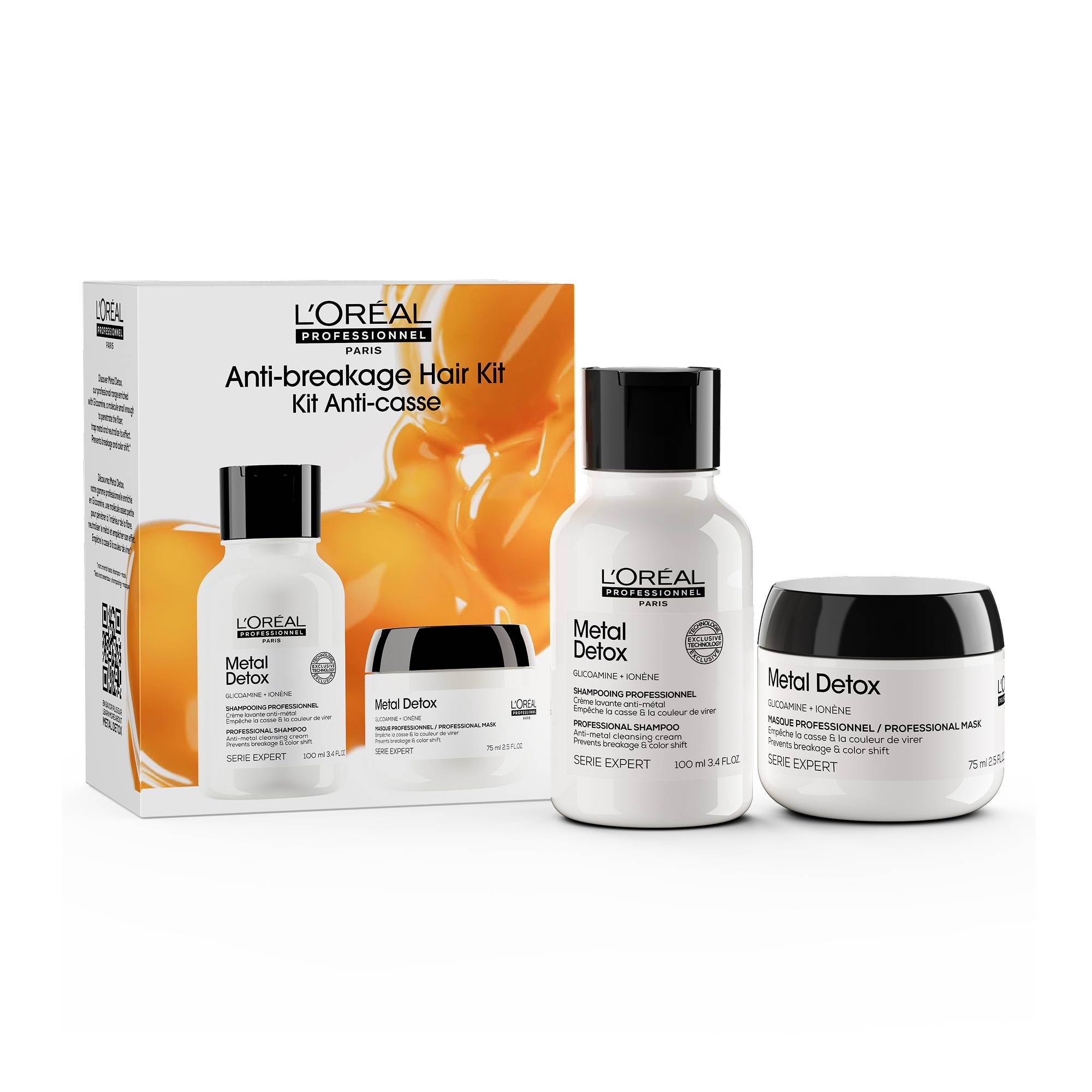 Kit duo anti-casse Metal Detox (shampooing 100ml + masque 75ml) de la marque L'Oréal Professionnel Contenance 175ml - 1