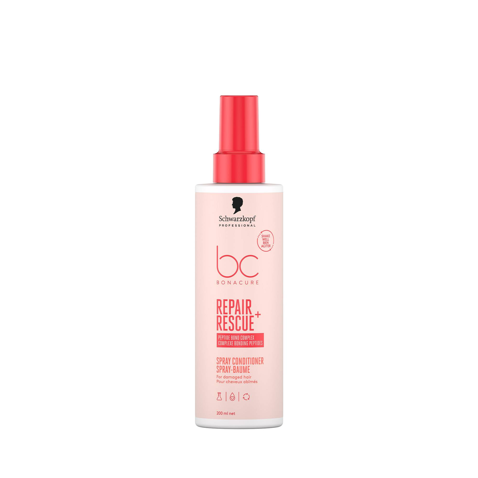 Spray-Baume BC Bonacure Repair Rescue+ – démêlage, hydratation, réparation de la marque Schwarzkopf Professional Contenance 200ml - 1