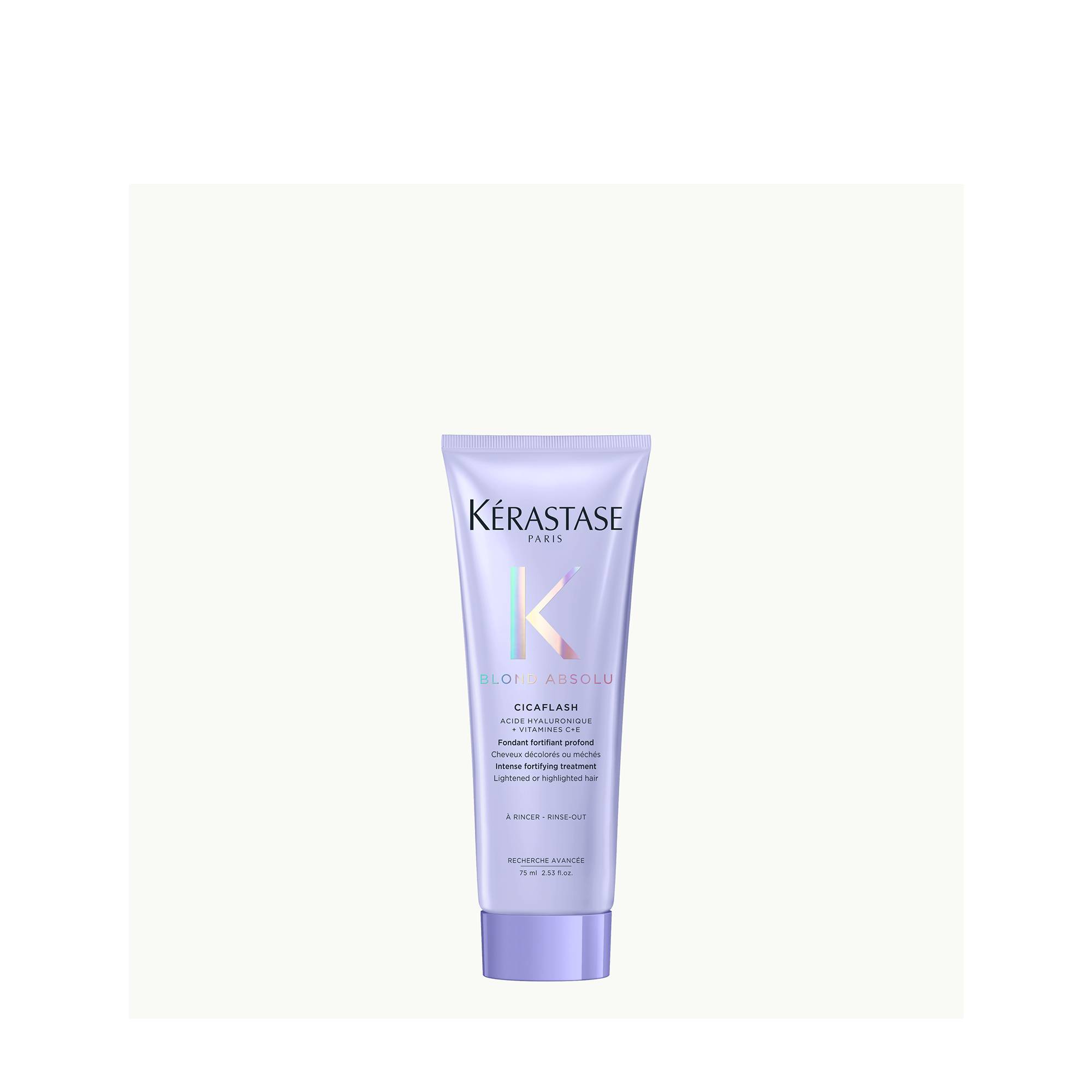 Fondant fortifiant profond Cicaflash Blond Absolu - cheveux décolorés ou méchés de la marque Kerastase Contenance 75ml - 1