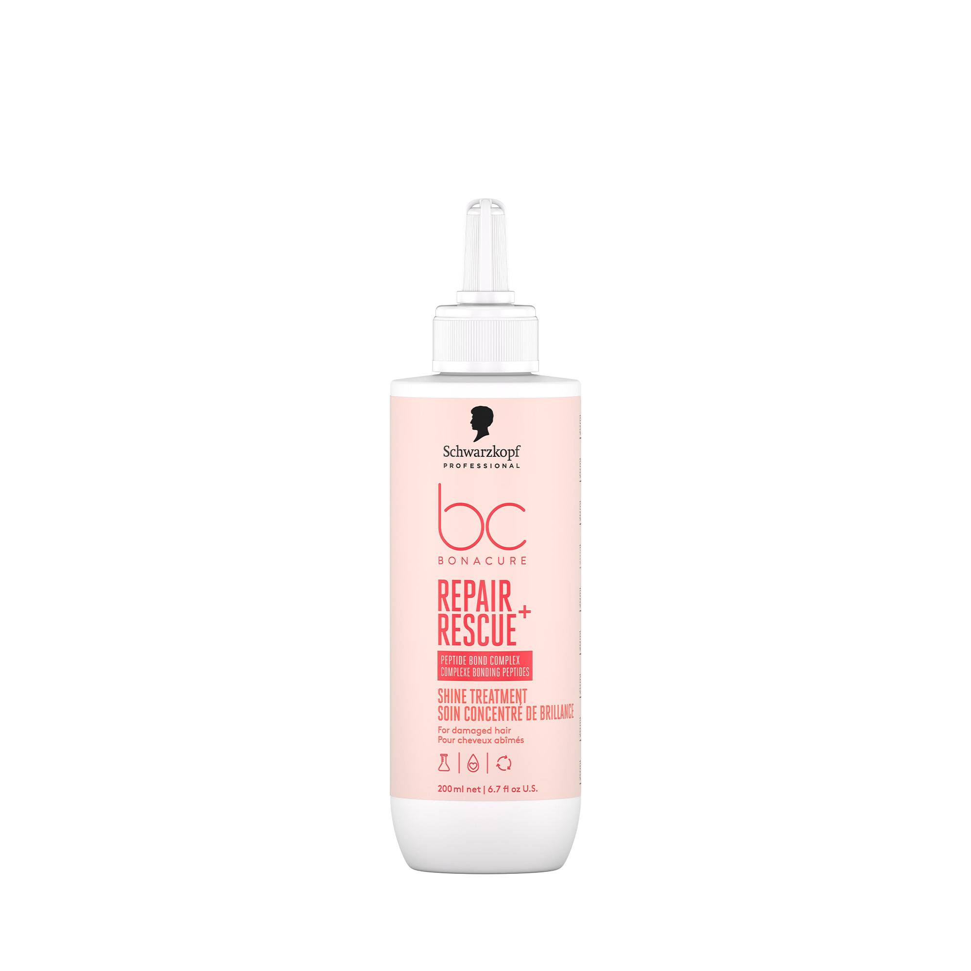 Soin concentré de brillance BC Repair Rescue - cheveux abîmés de la marque Schwarzkopf Professional Contenance 200ml - 1